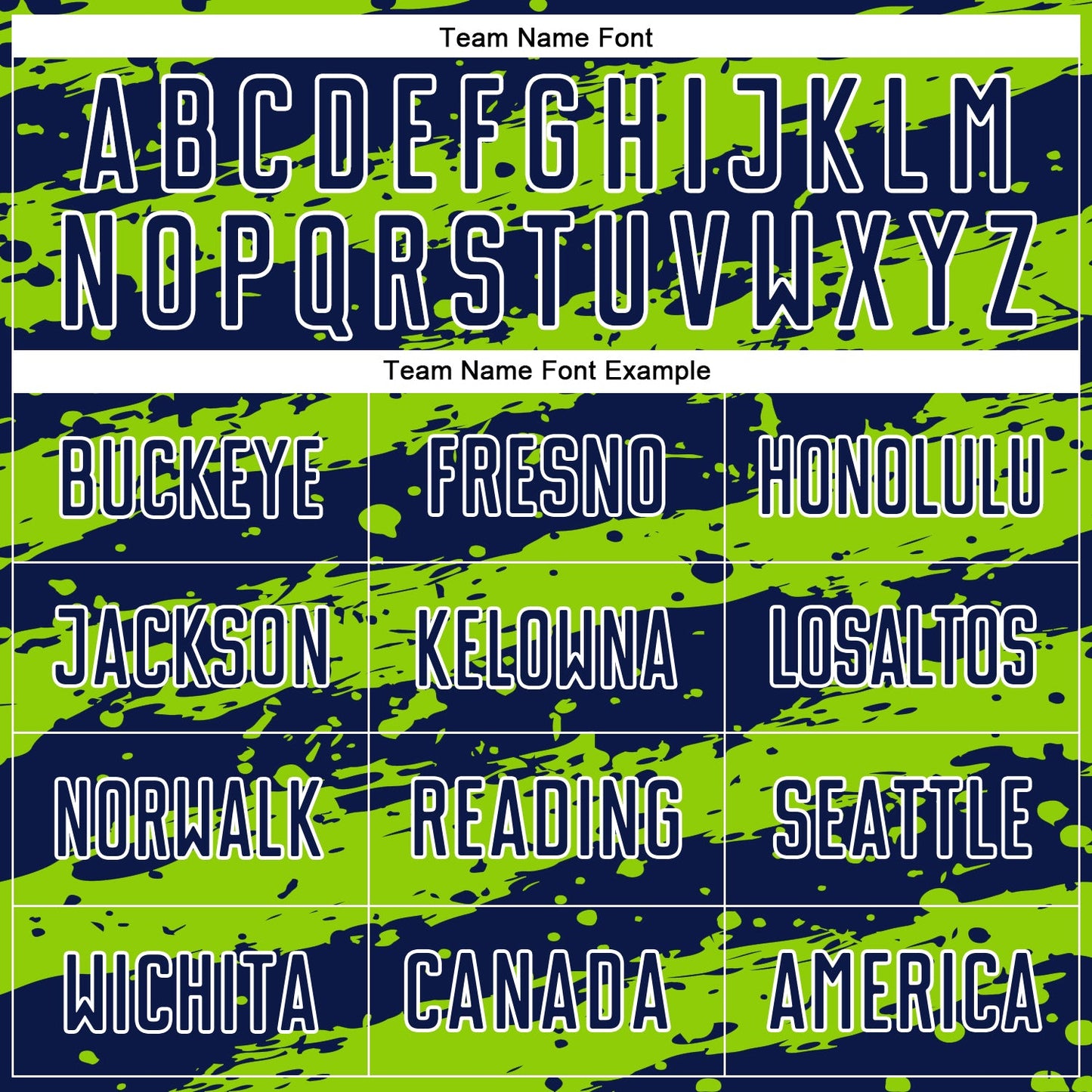 Custom Navy Neon Green-White Splash Sublimation Soccer Uniform Jersey view 5