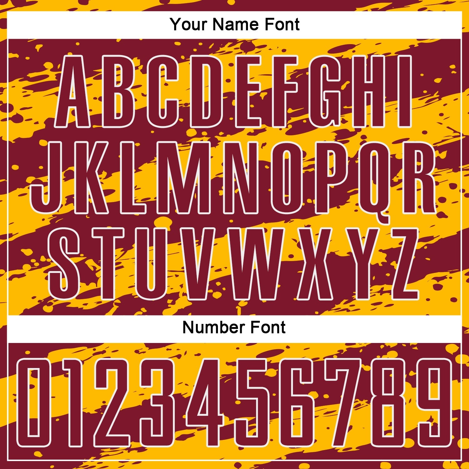 Custom Gold Crimson-White Splash Sublimation Soccer Uniform Jersey view 6