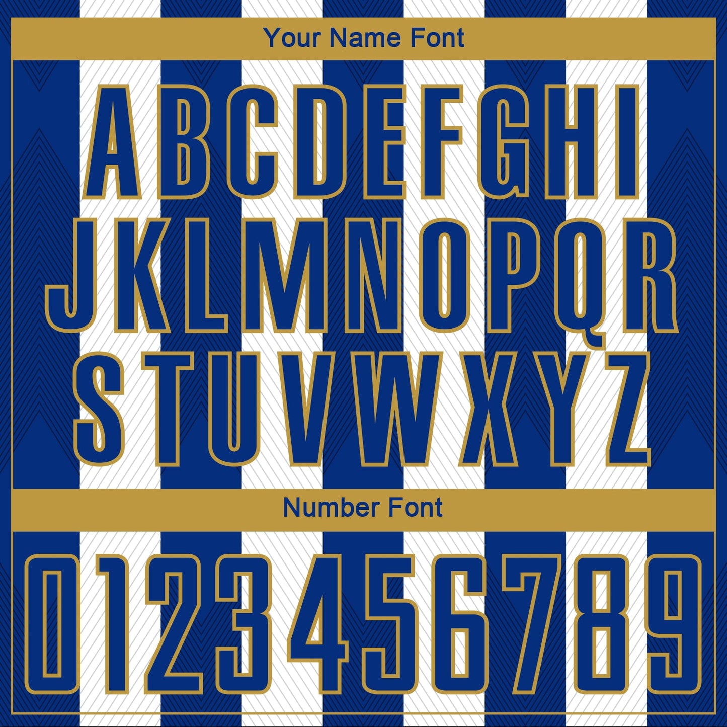 Custom White Royal-Old Gold Line Sublimation Soccer Uniform Jersey view 6