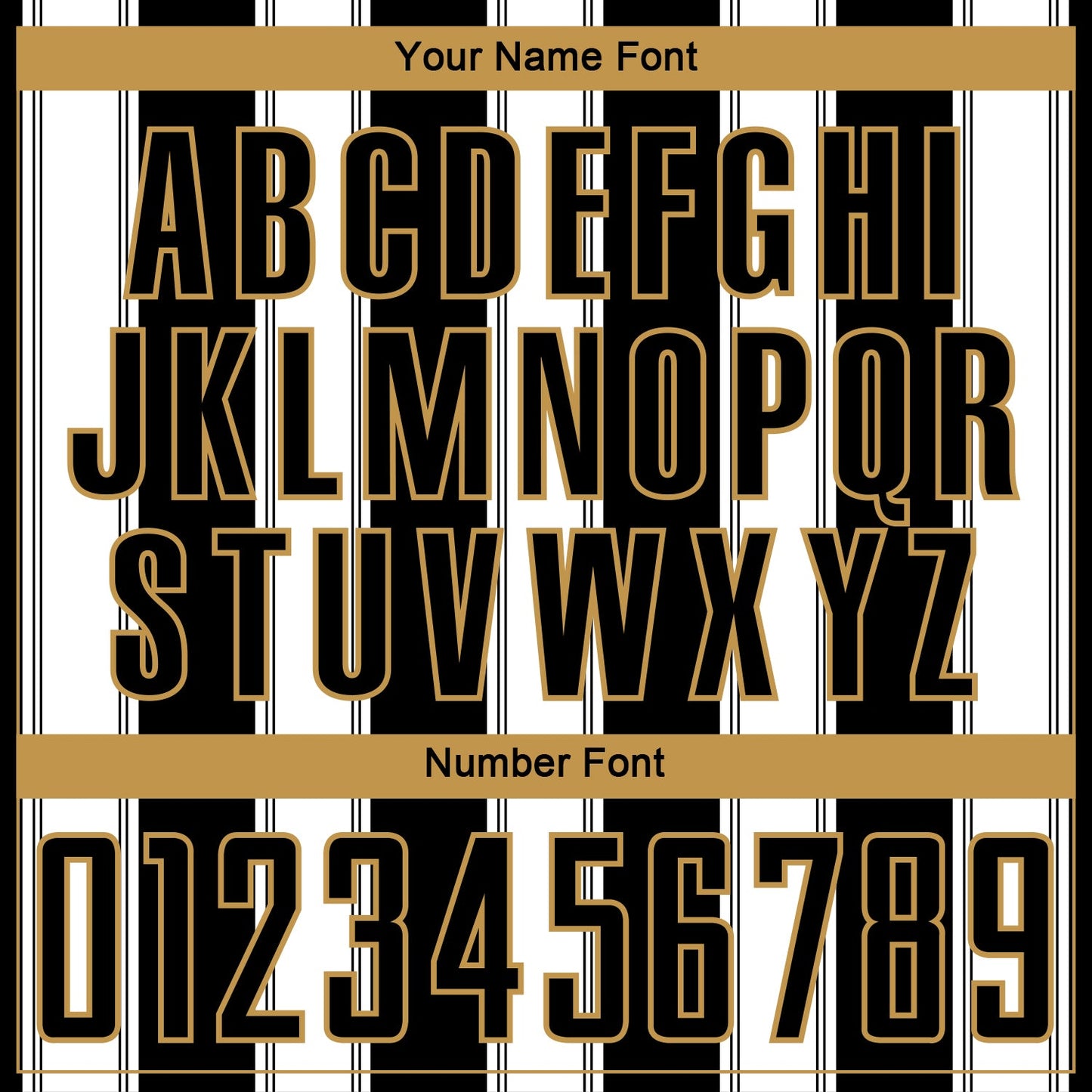 Custom Black White-Old Gold Line Sublimation Soccer Uniform Jersey view 6