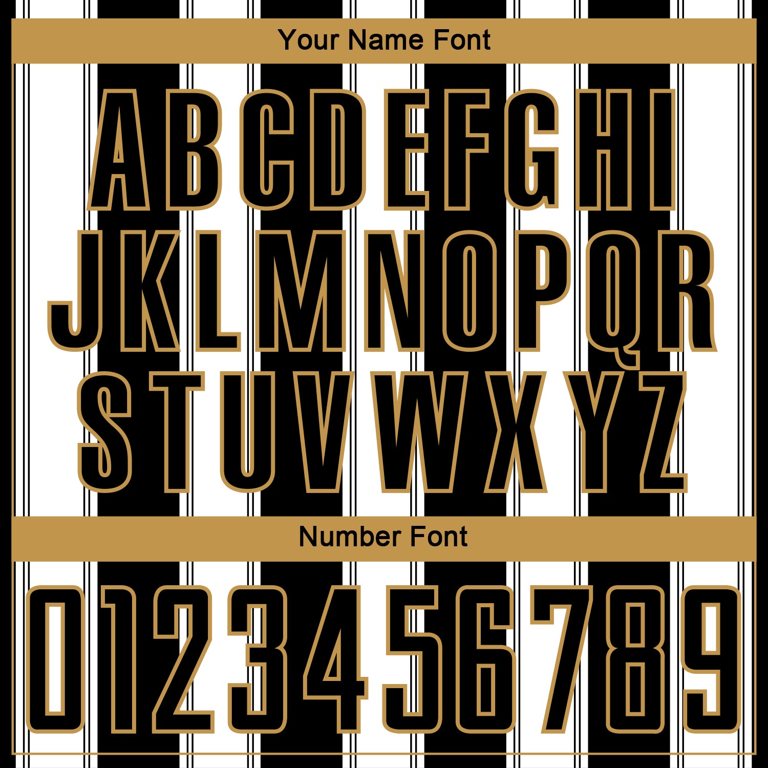 Custom Black White-Old Gold Line Sublimation Soccer Uniform Jersey view 6