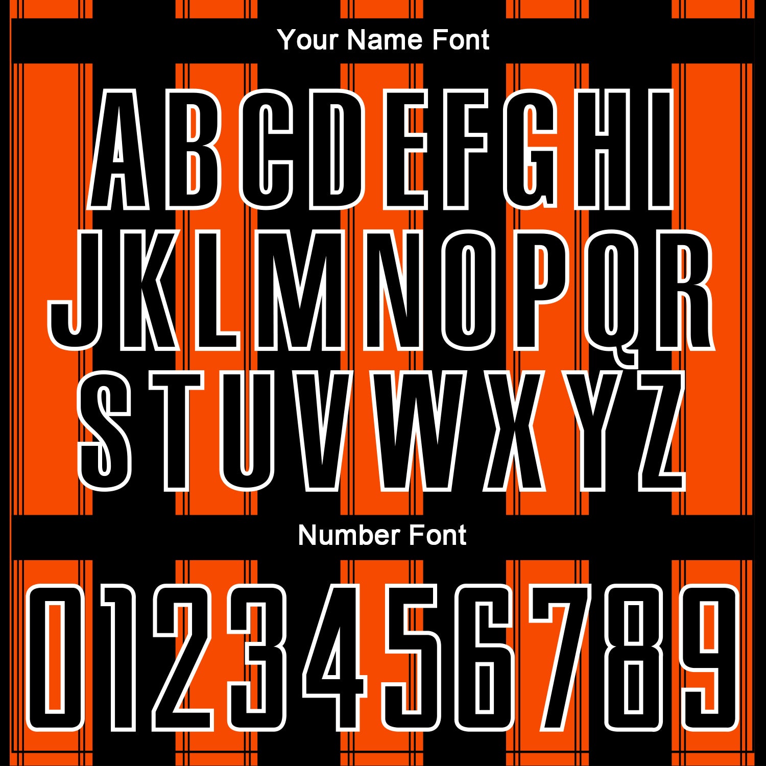 Custom Black Orange-White Line Sublimation Soccer Uniform Jersey view 6