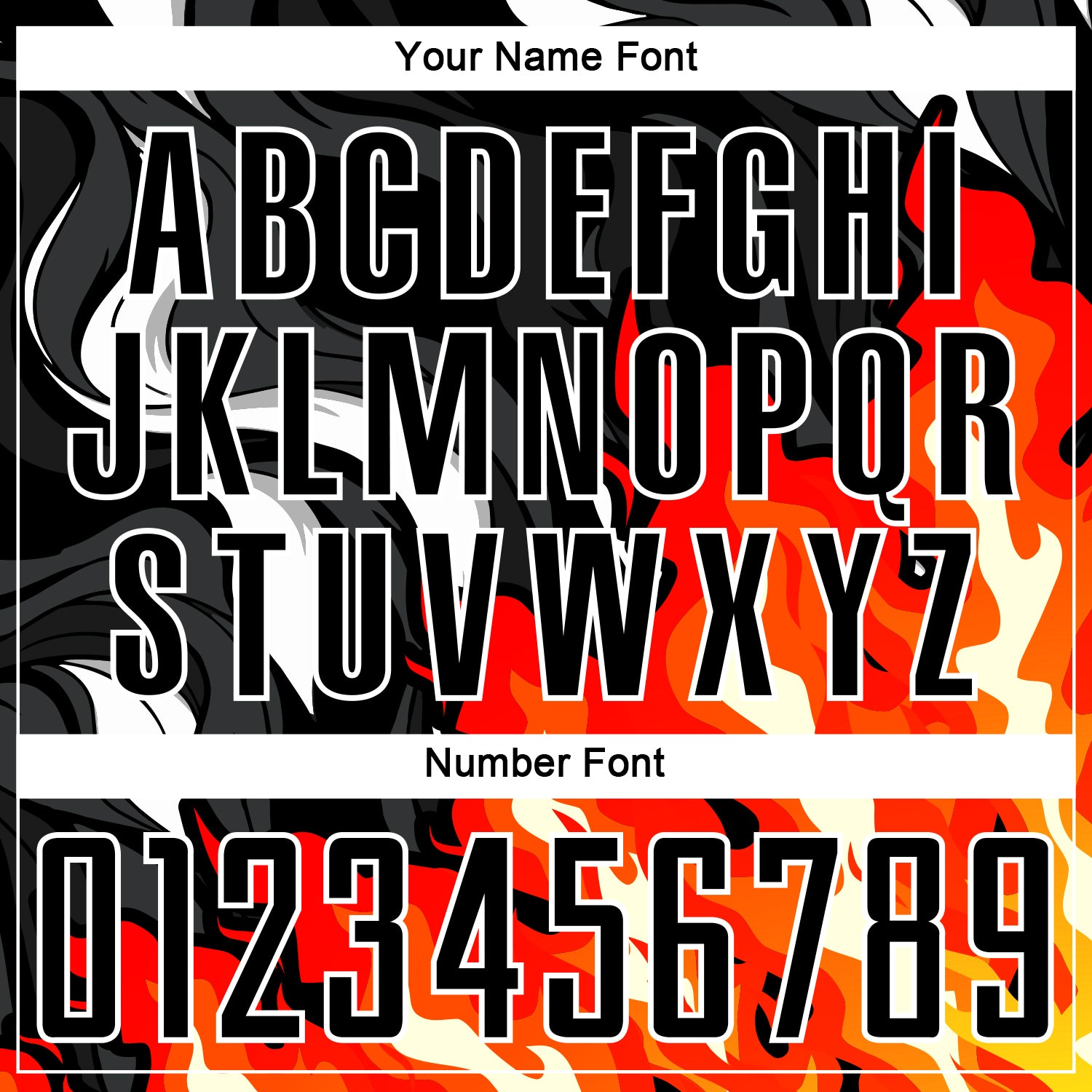 Custom Black Red-Orange Flame Sublimation Soccer Uniform Jersey view 6
