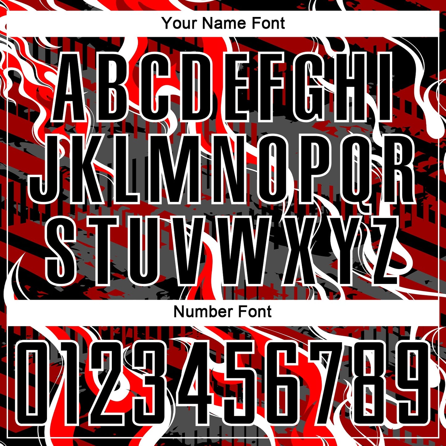 Custom Black Red-White Flame Sublimation Soccer Uniform Jersey view 6