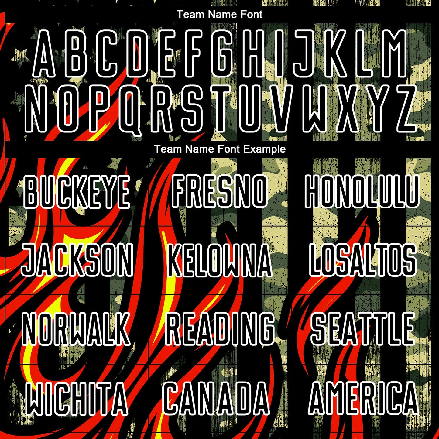 Custom Camo Black Red-Gold Flame Sublimation Salute To Service Soccer Uniform Jersey view 5