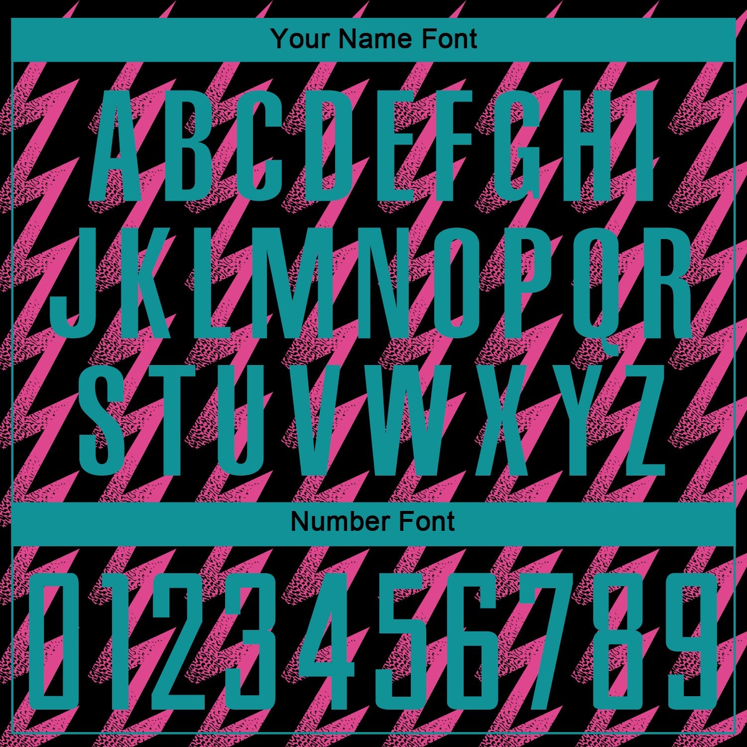 Custom Black Teal-Pink Zigzag Shape Sublimation Soccer Uniform Jersey view 6