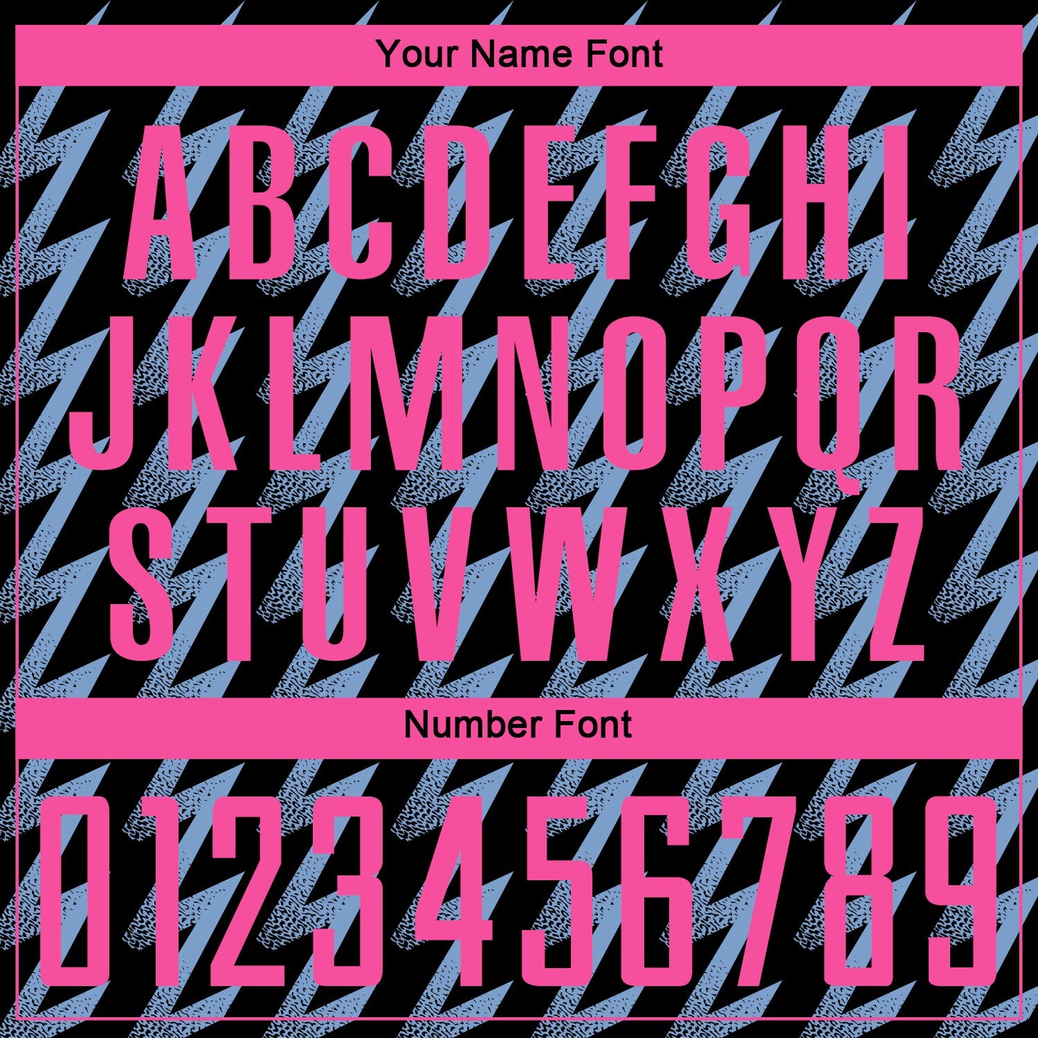 Custom Black Pink-Light Blue Zigzag Shape Sublimation Soccer Uniform Jersey view 6