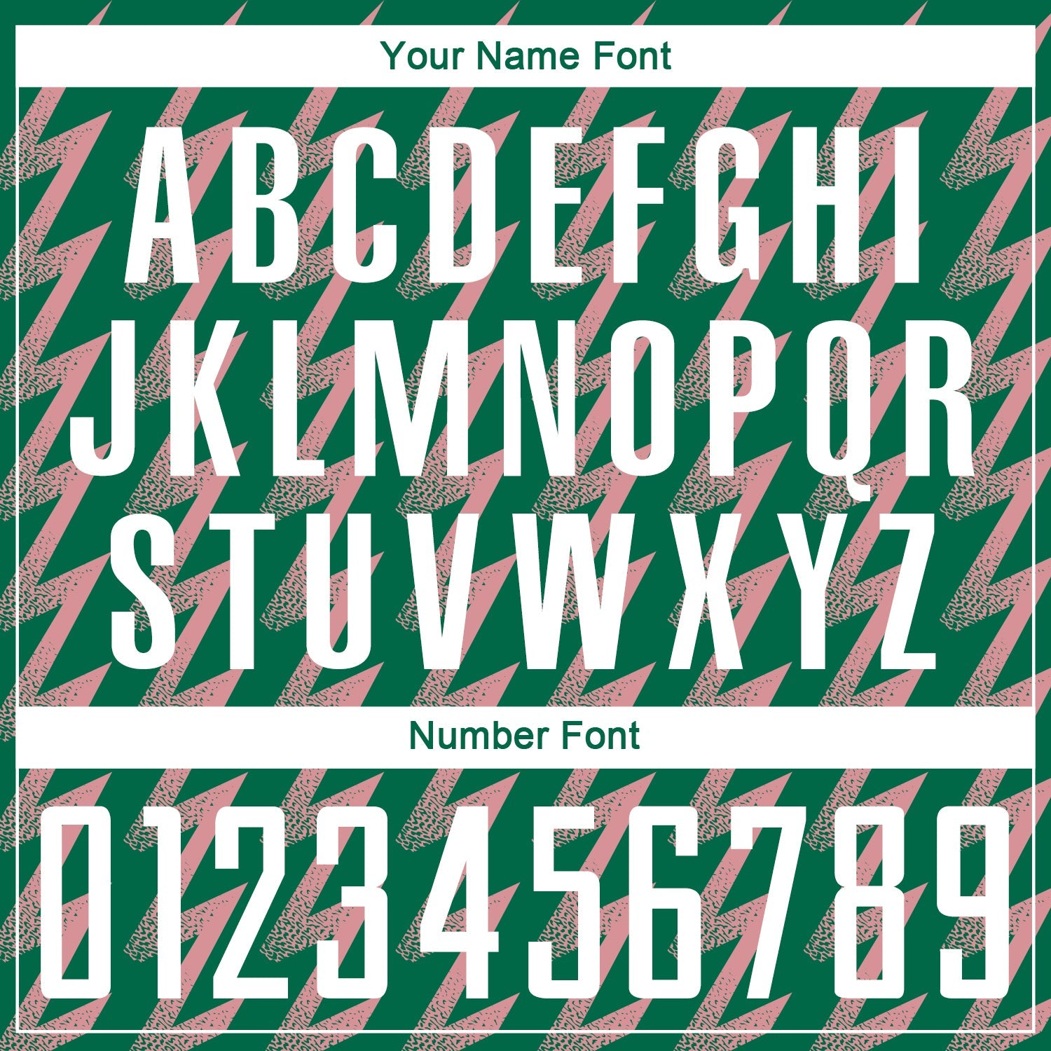 Custom Kelly Green White-Medium Pink Zigzag Shape Sublimation Soccer Uniform Jersey view 6