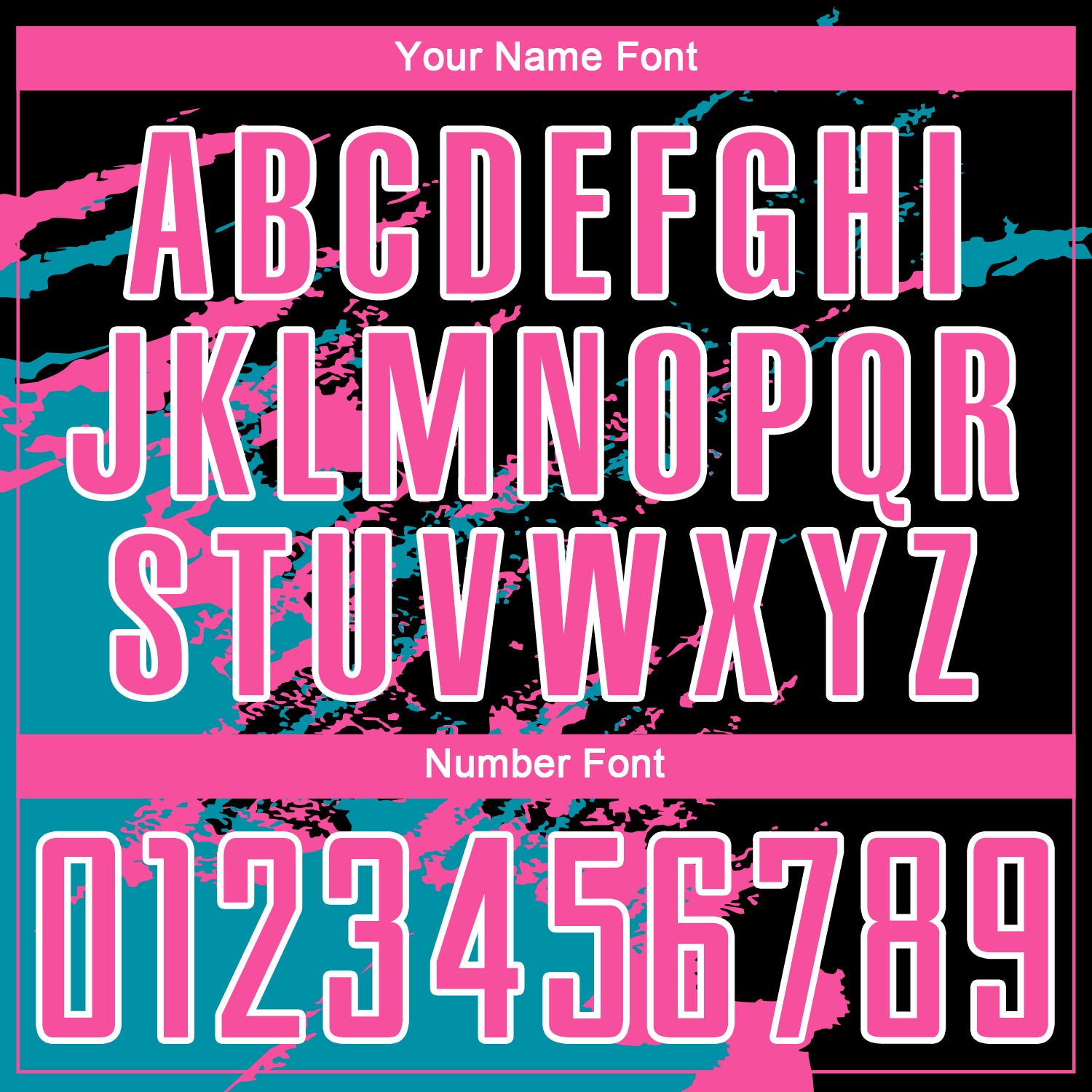Custom Black Pink-Teal Abstract Fragment Art Splash Sublimation Soccer Uniform Jersey view 6