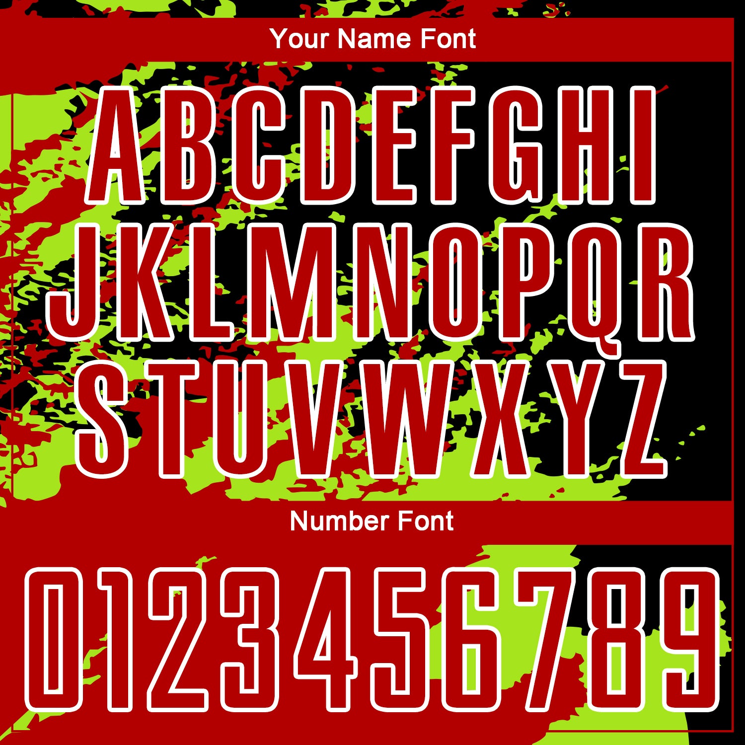 Custom Black Red-Neon Green Abstract Fragment Art Splash Sublimation Soccer Uniform Jersey view 6