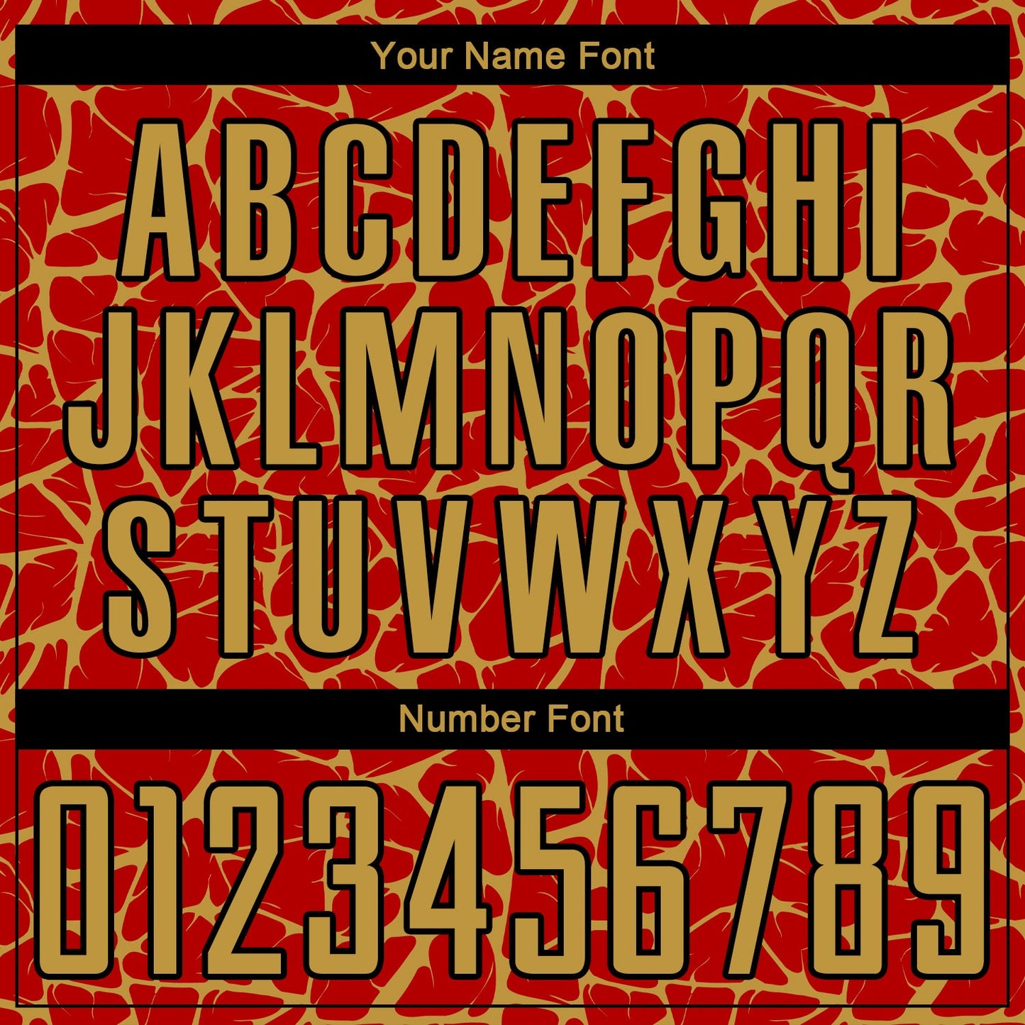 Custom Red Old Gold-Black Abstract Network Splash Sublimation Soccer Uniform Jersey view 6