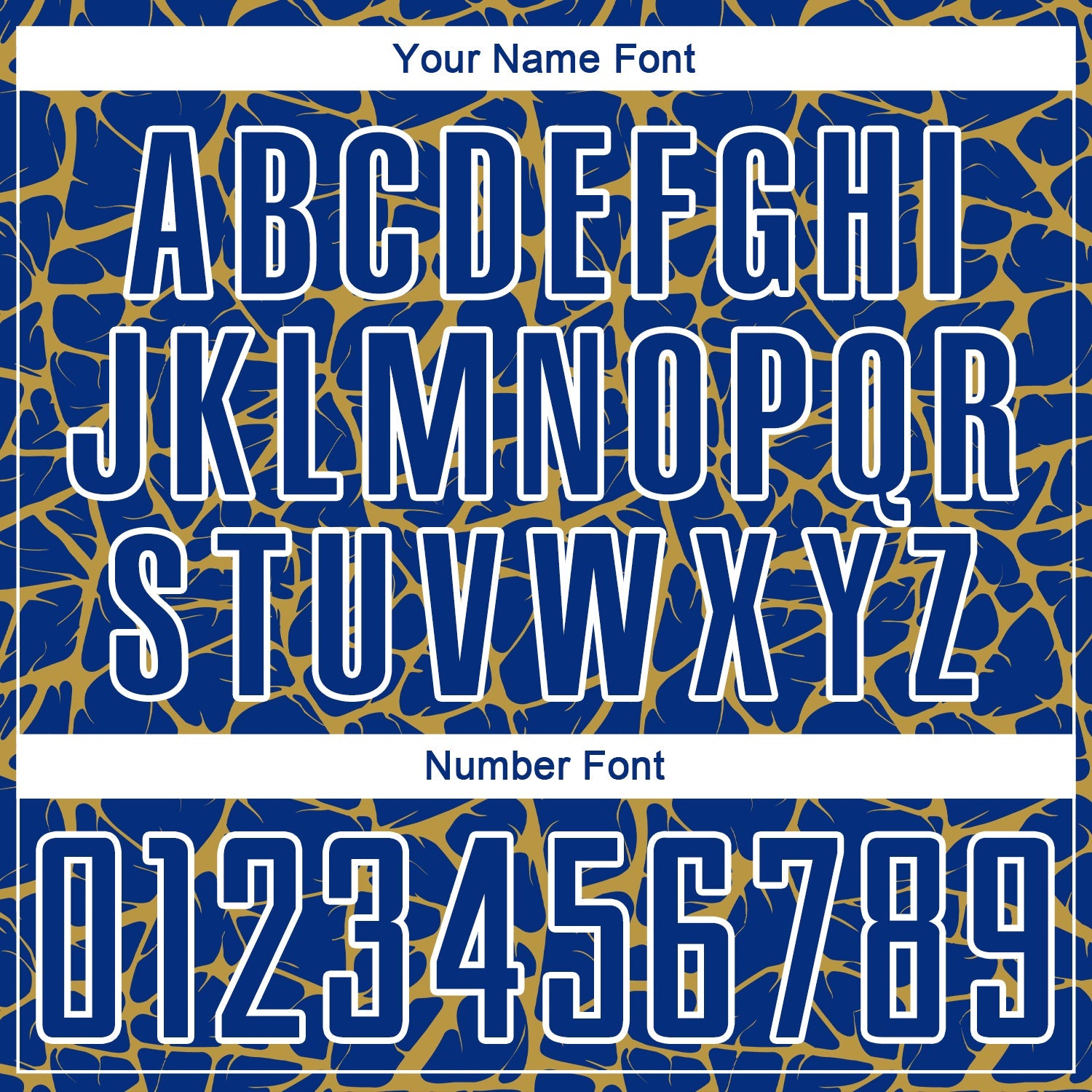 Custom Royal Old Gold-White Abstract Network Splash Sublimation Soccer Uniform Jersey view 6