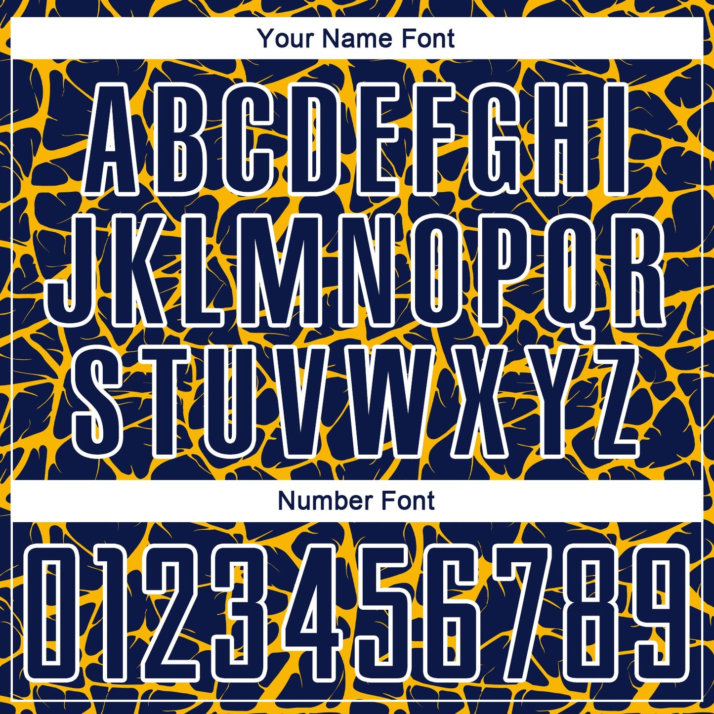 Custom Navy Gold-White Abstract Network Splash Sublimation Soccer Uniform Jersey view 6