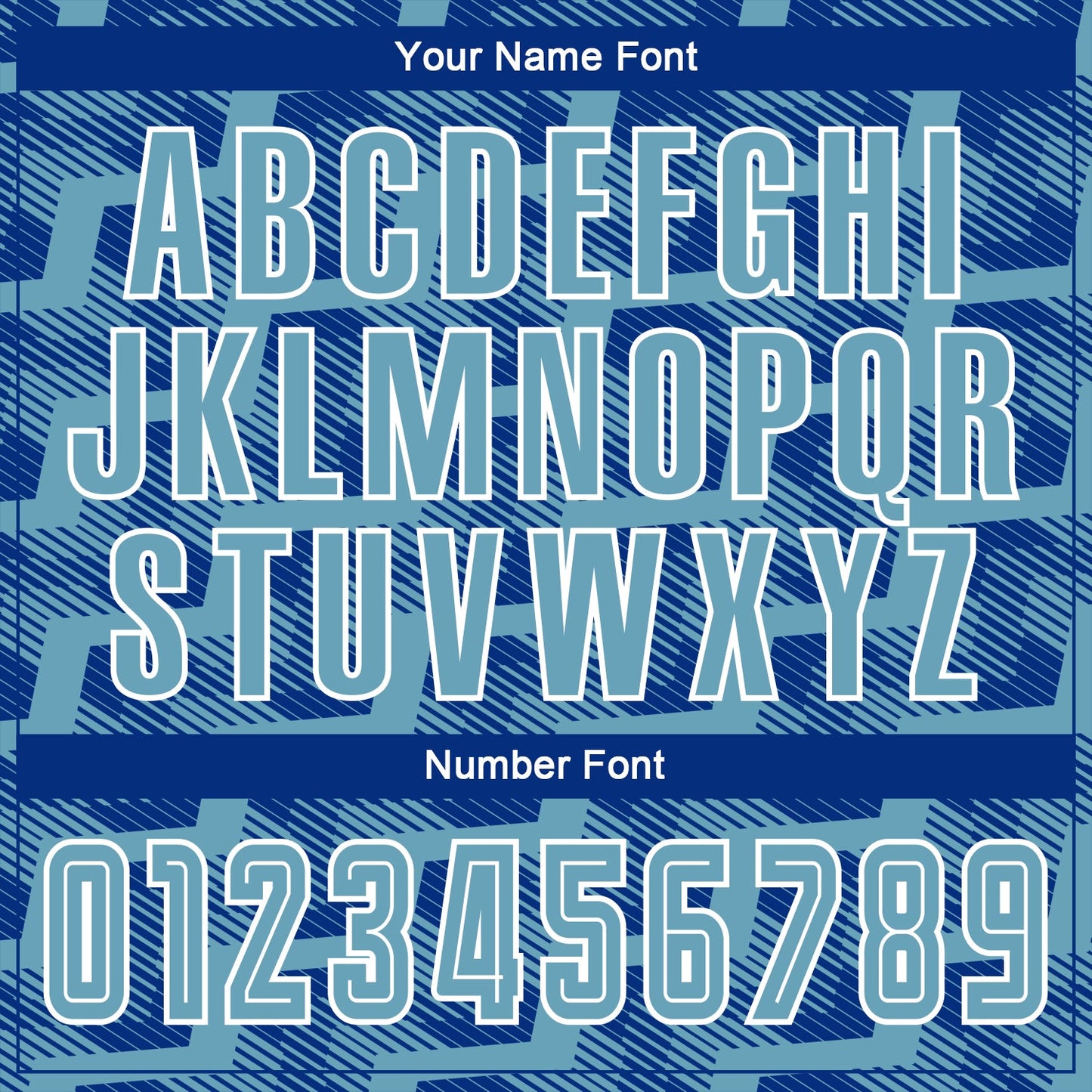 Custom Royal Shadow Blue-White Line Sublimation Soccer Uniform Jersey view 6