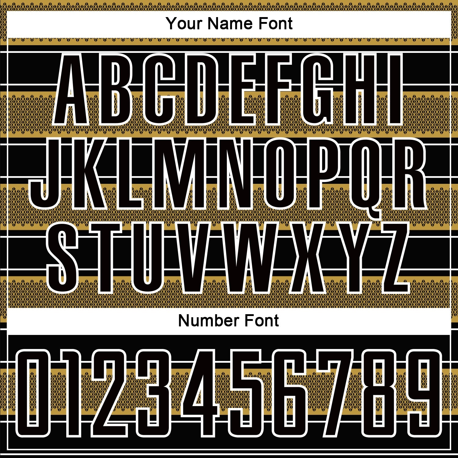 Custom Black Old Gold-White Geometric Shapes And Line Sublimation Soccer Uniform Jersey view 6