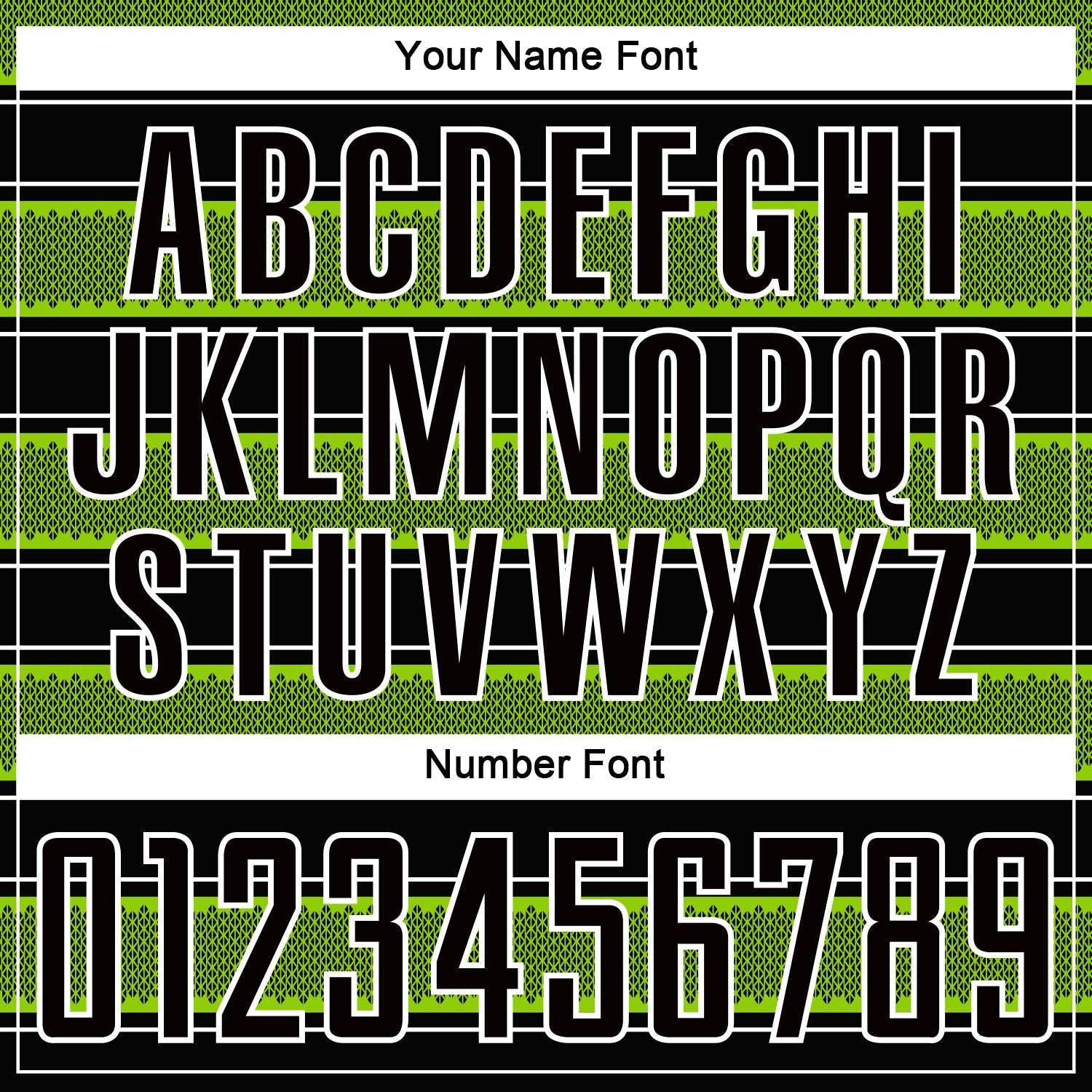 Custom Black Neon Green-White Geometric Shapes And Line Sublimation Soccer Uniform Jersey view 6
