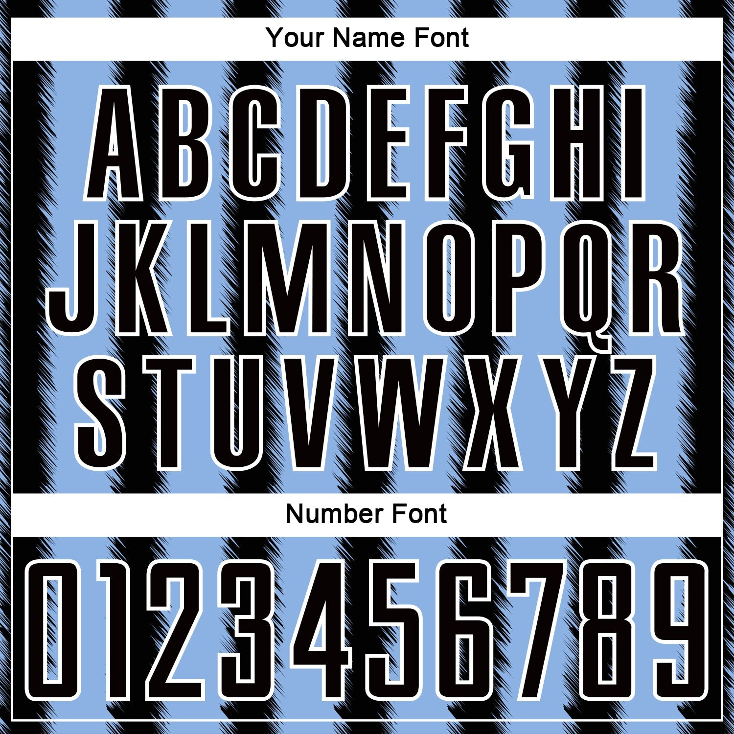 Custom Black Light Blue-White Line Sublimation Soccer Uniform Jersey view 6
