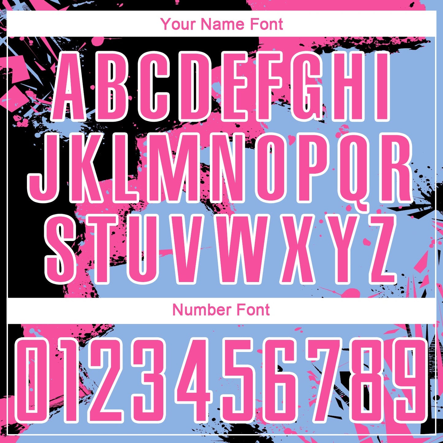 Custom Black Pink-Light Blue Spalsh Sublimation Soccer Uniform Jersey view 6