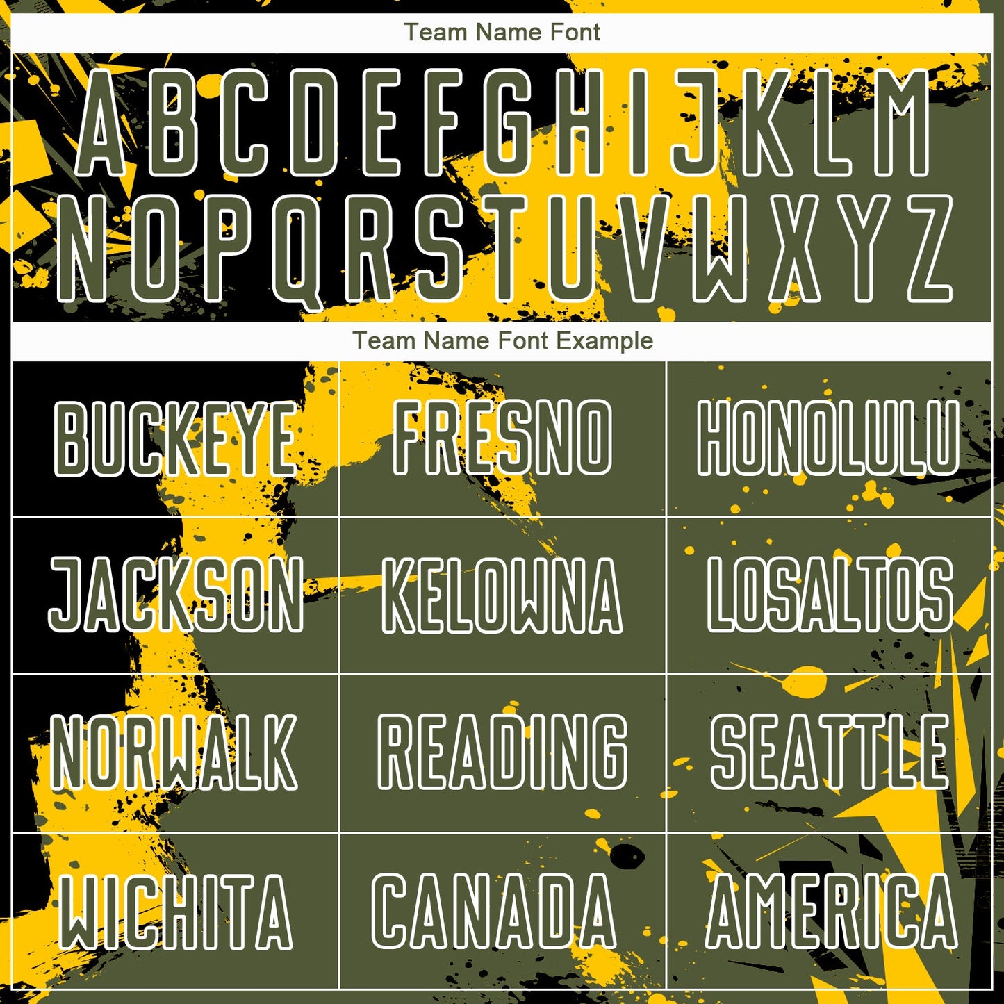 Custom Black Olive-Yellow Spalsh Sublimation Soccer Uniform Jersey view 5