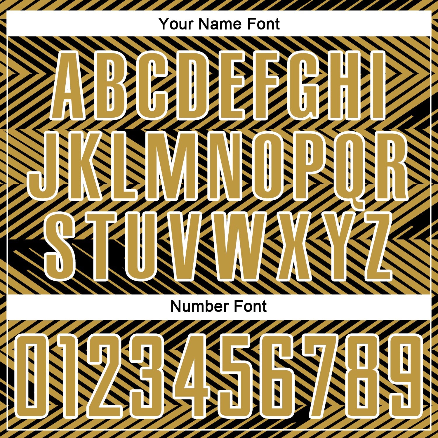 Custom Old Gold Black-White Line Sublimation Soccer Uniform Jersey view 6