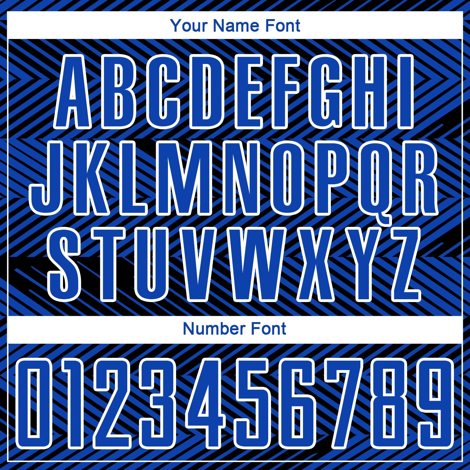 Custom Thunder Blue Black-White Line Sublimation Soccer Uniform Jersey view 6