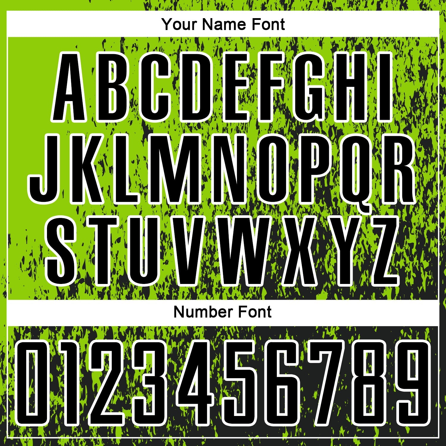 Custom Neon Green Black-White Abstract Fragment Art Sublimation Soccer Uniform Jersey view 6
