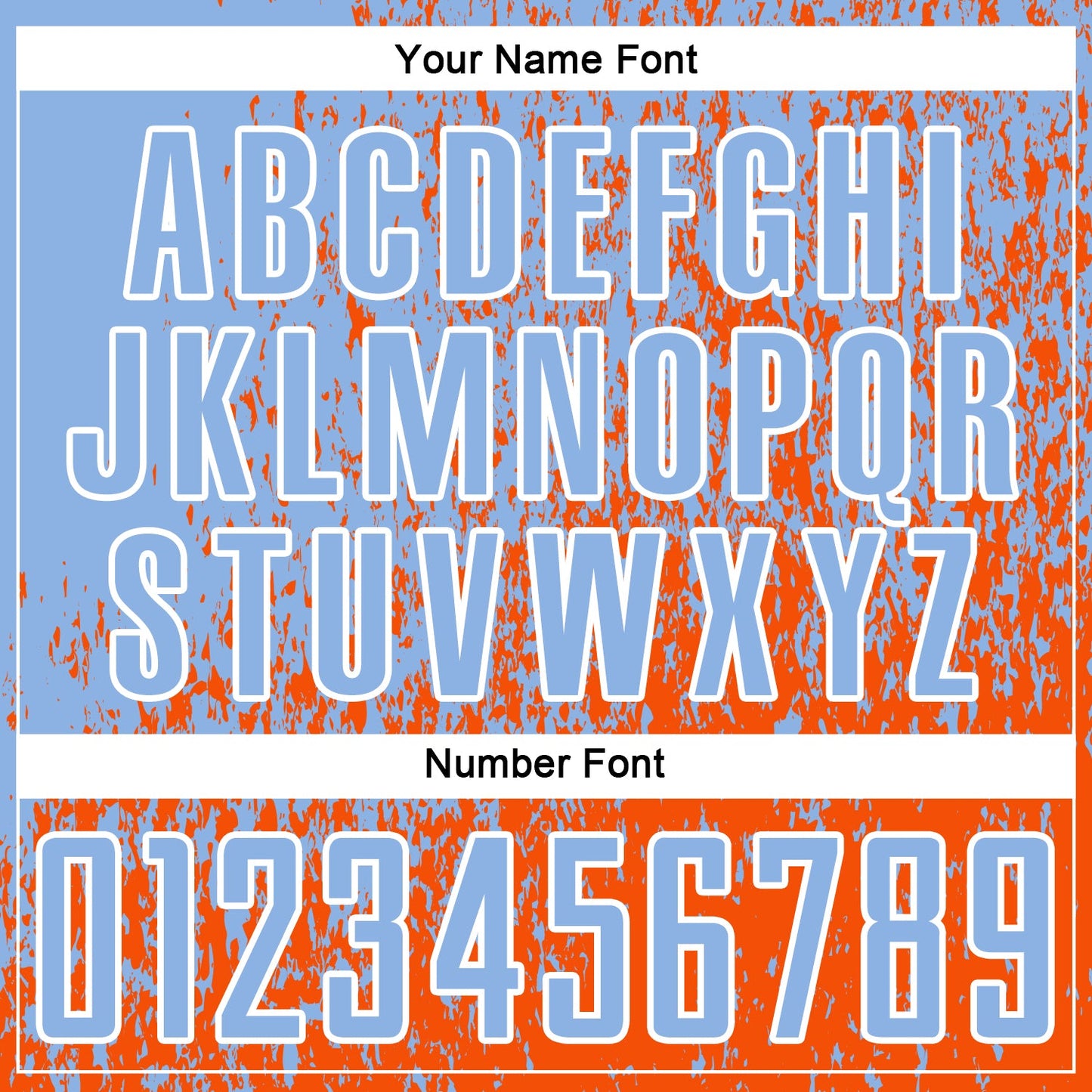 Custom Light Blue Orange-White Abstract Fragment Art Sublimation Soccer Uniform Jersey view 6