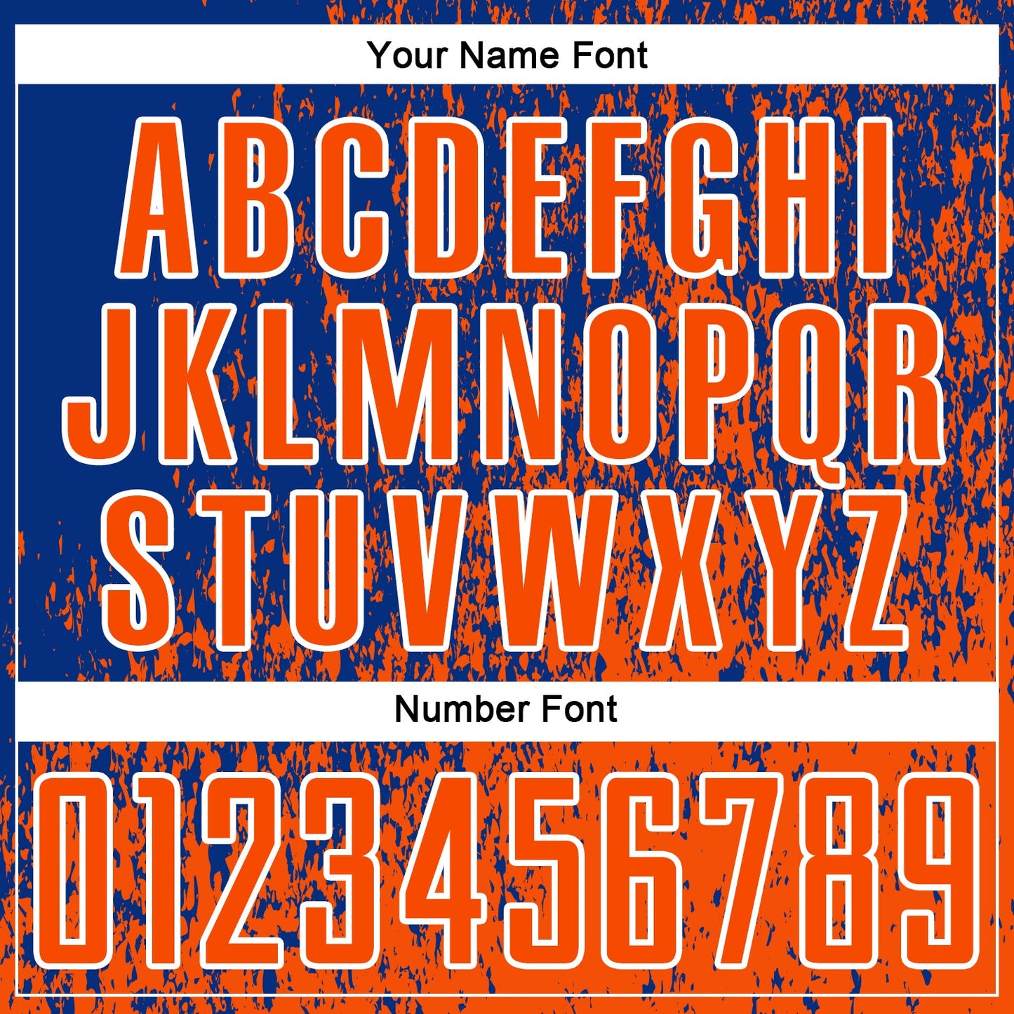 Custom Royal Orange-White Abstract Fragment Art Sublimation Soccer Uniform Jersey view 6