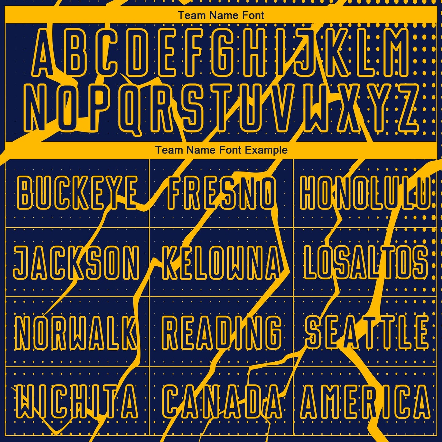Custom Navy Yellow Lightning Sublimation Soccer Uniform Jersey view 5