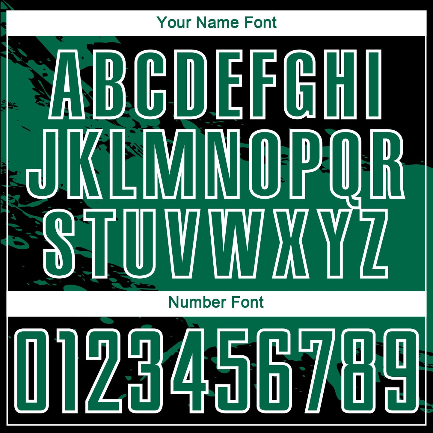 Custom Black Kelly Green-White Splash Sublimation Soccer Uniform Jersey view 6