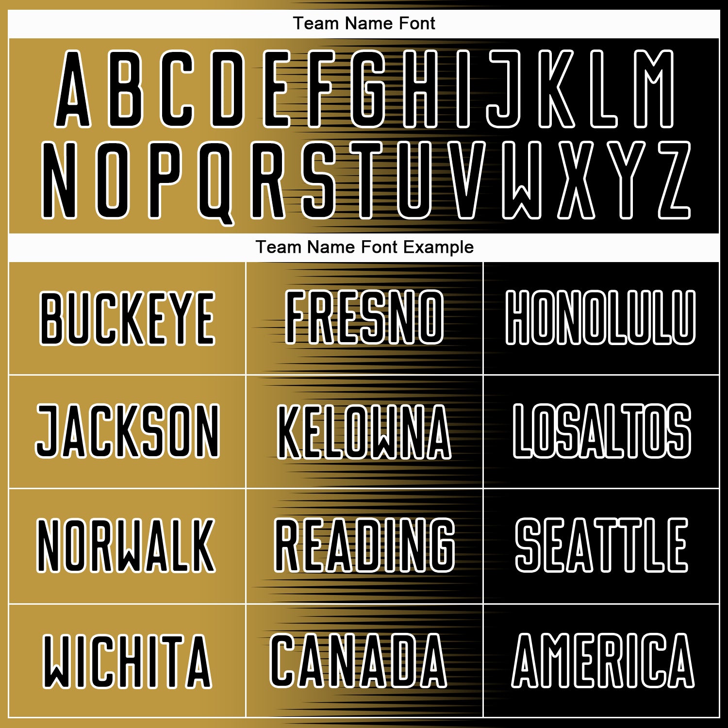 Custom Black Old Gold-White Gradient Line Sublimation Soccer Uniform Jersey view 5