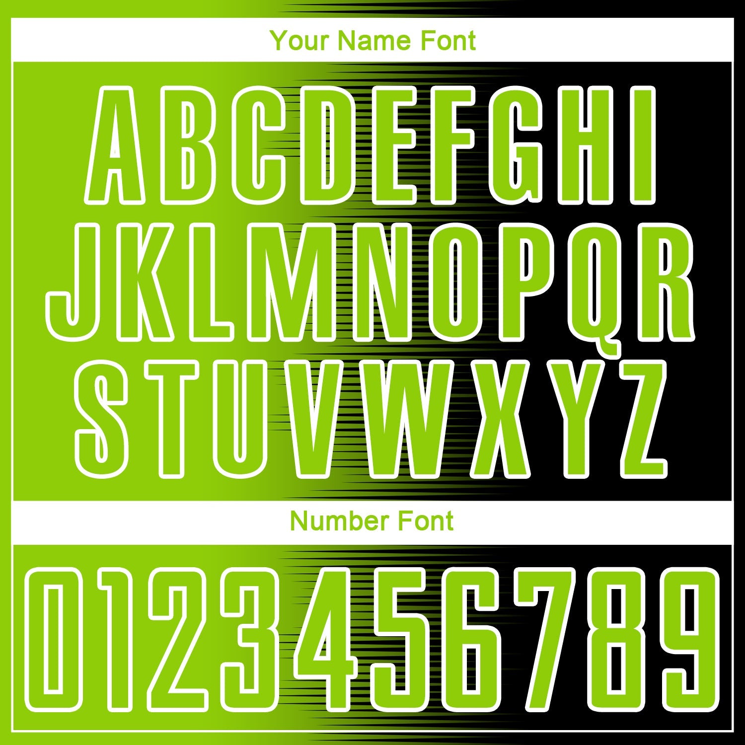 Custom Black Neon Green-White Gradient Line Sublimation Soccer Uniform Jersey view 6
