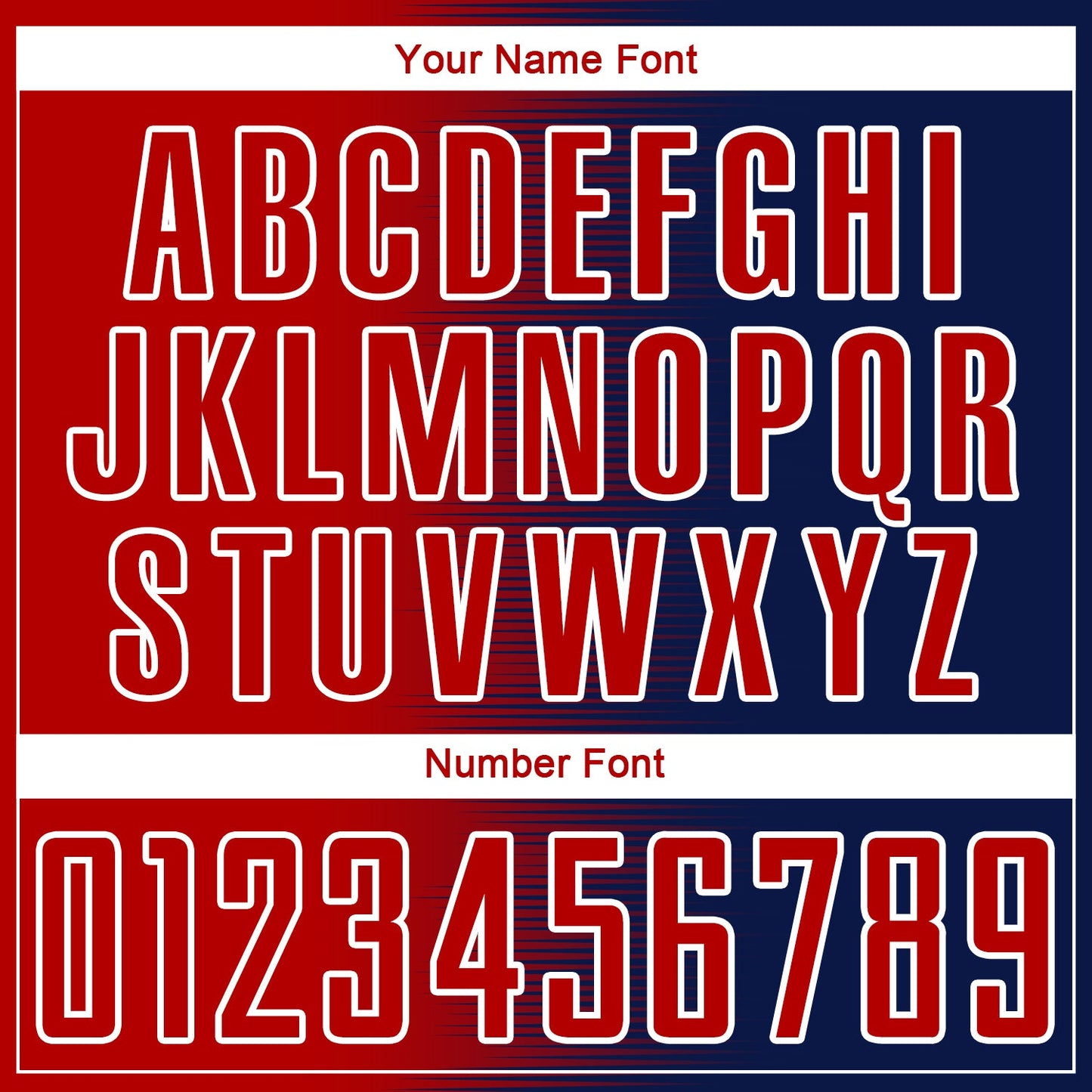 Custom Navy Red-White Gradient Line Sublimation Soccer Uniform Jersey view 6