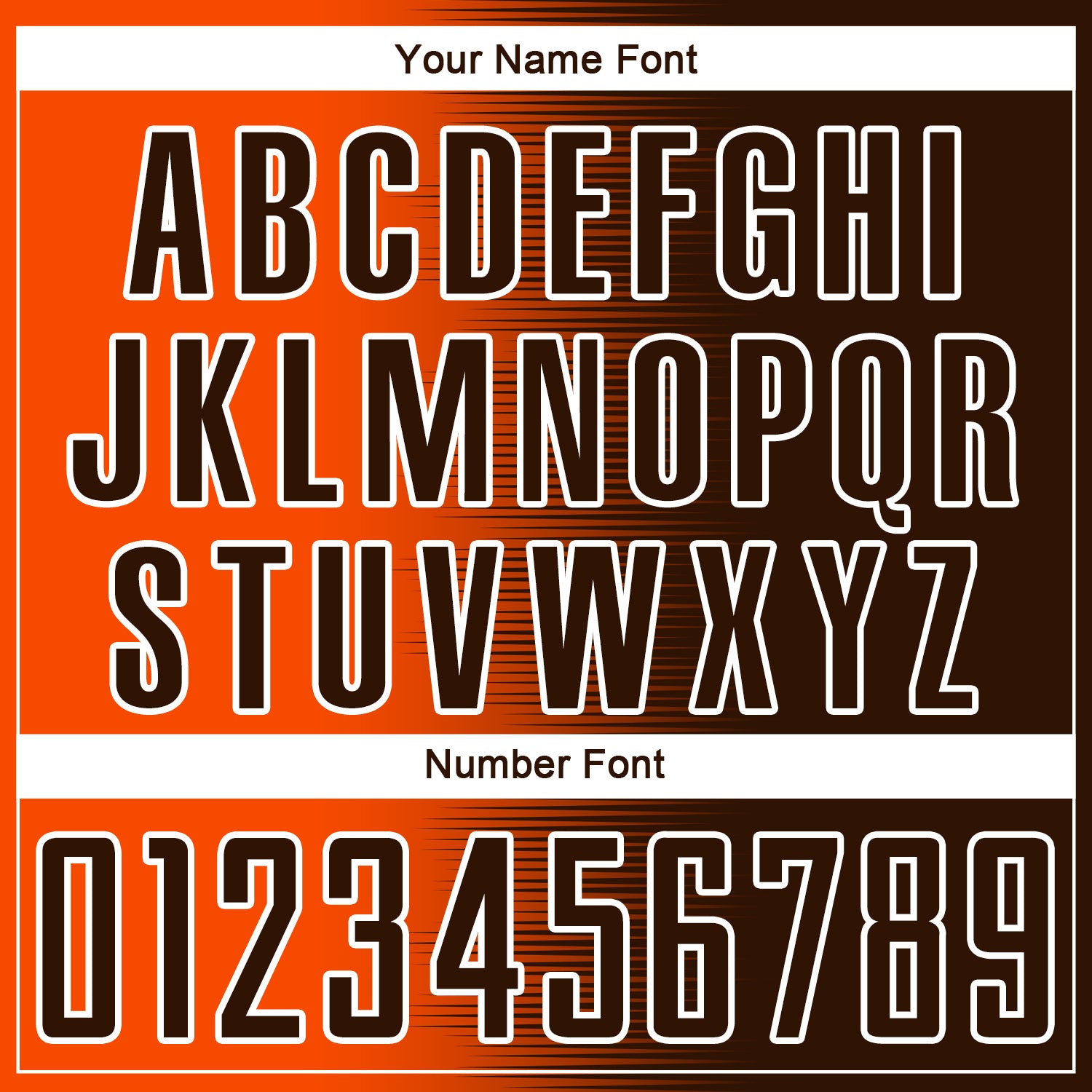 Custom Brown Orange-White Gradient Line Sublimation Soccer Uniform Jersey view 6