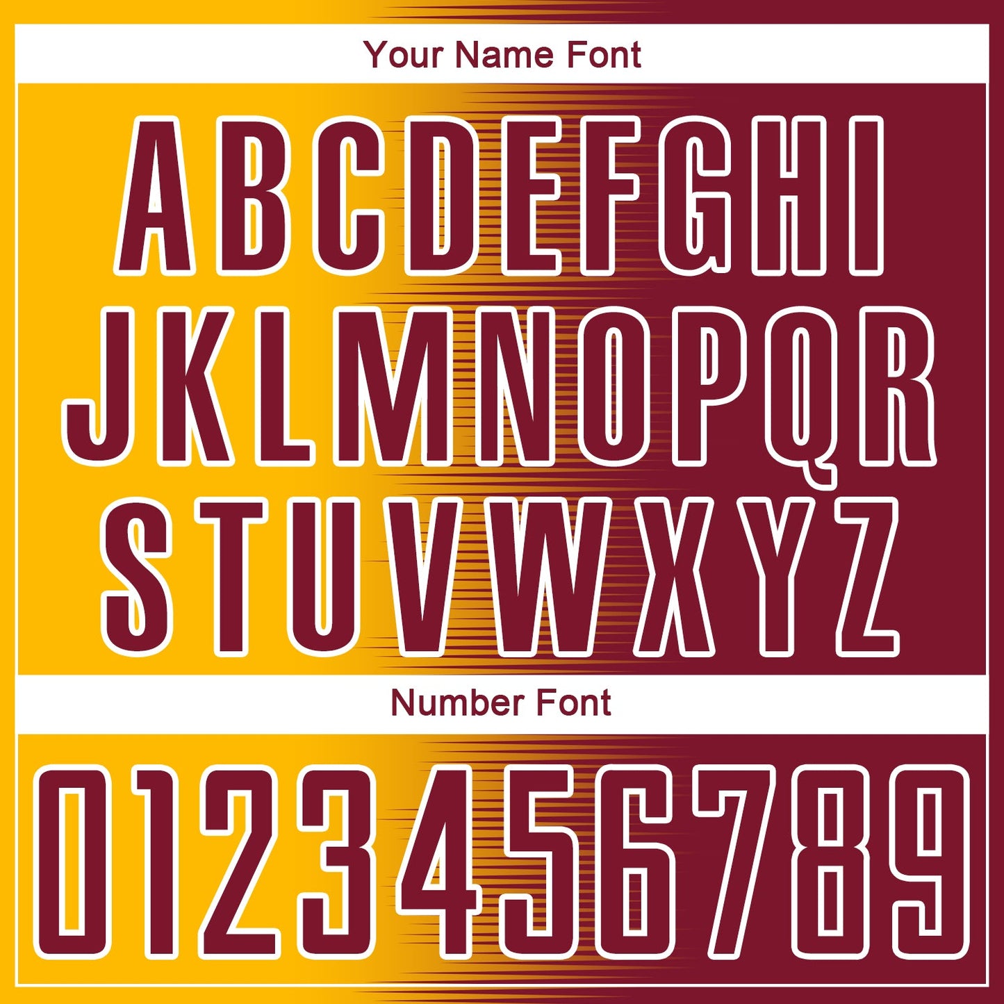 Custom Crimson Gold-White Gradient Line Sublimation Soccer Uniform Jersey view 6
