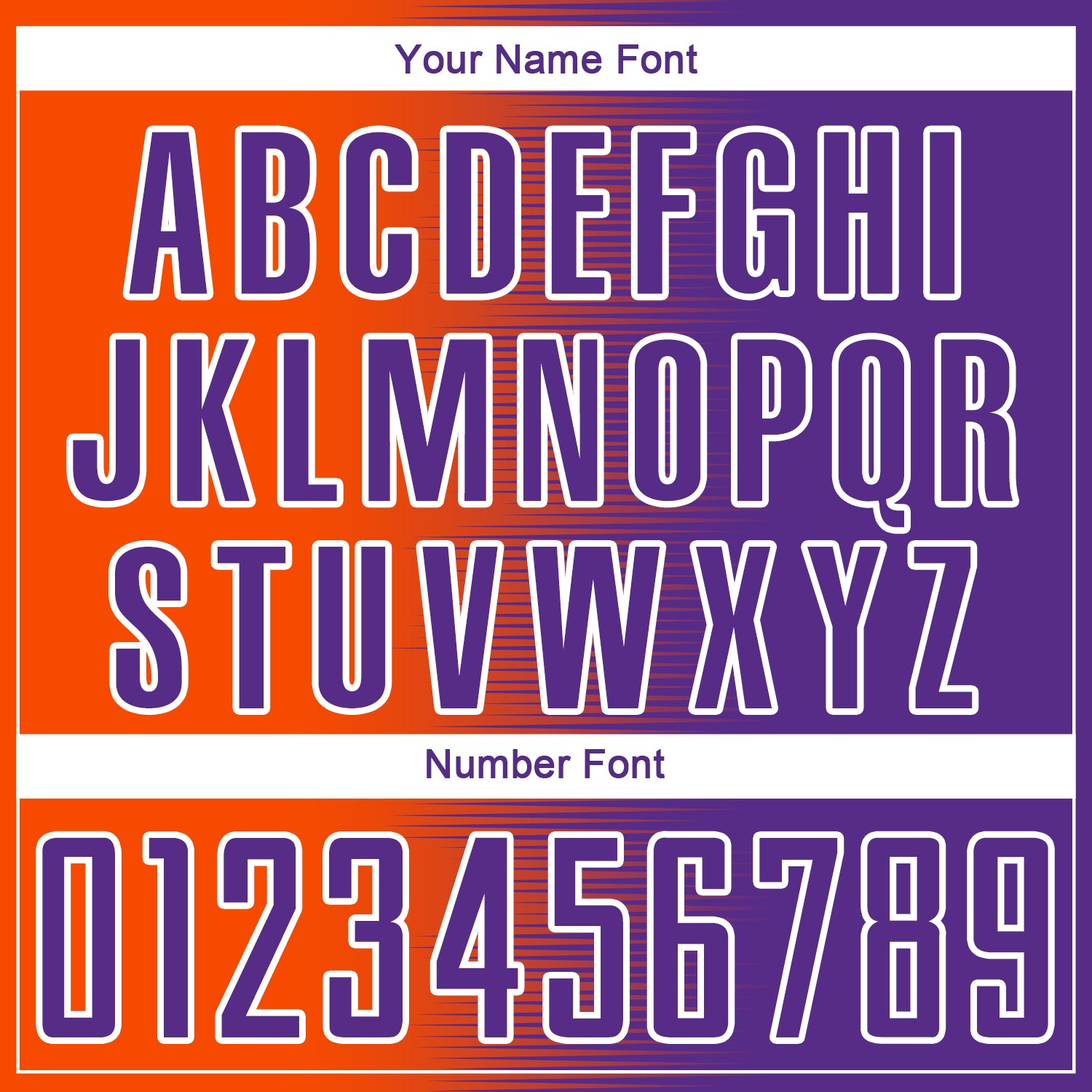 Custom Purple Orange-White Gradient Line Sublimation Soccer Uniform Jersey view 6
