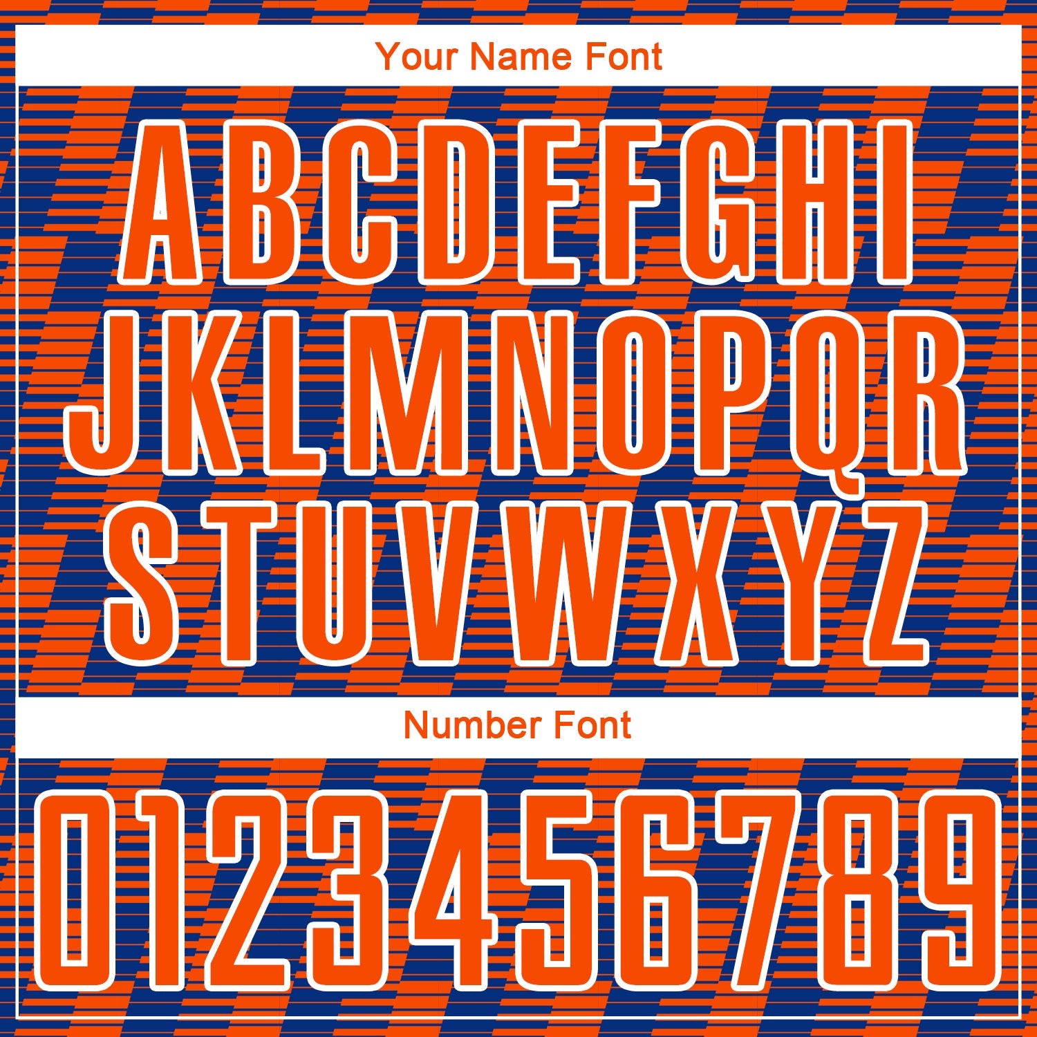 Custom Royal Orange-White Line Sublimation Soccer Uniform Jersey view 6