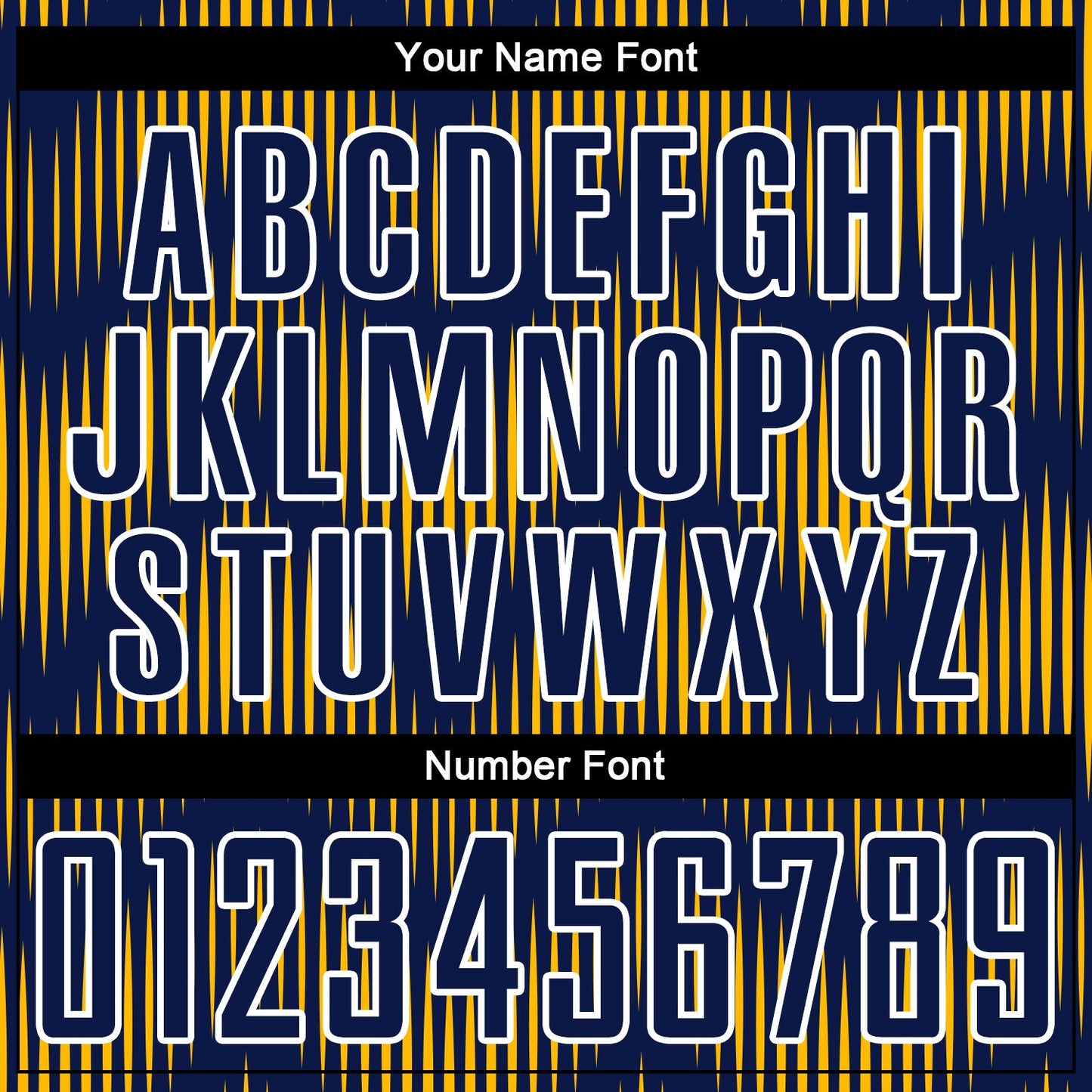 Custom Navy Gold-White Line Sublimation Soccer Uniform Jersey view 6