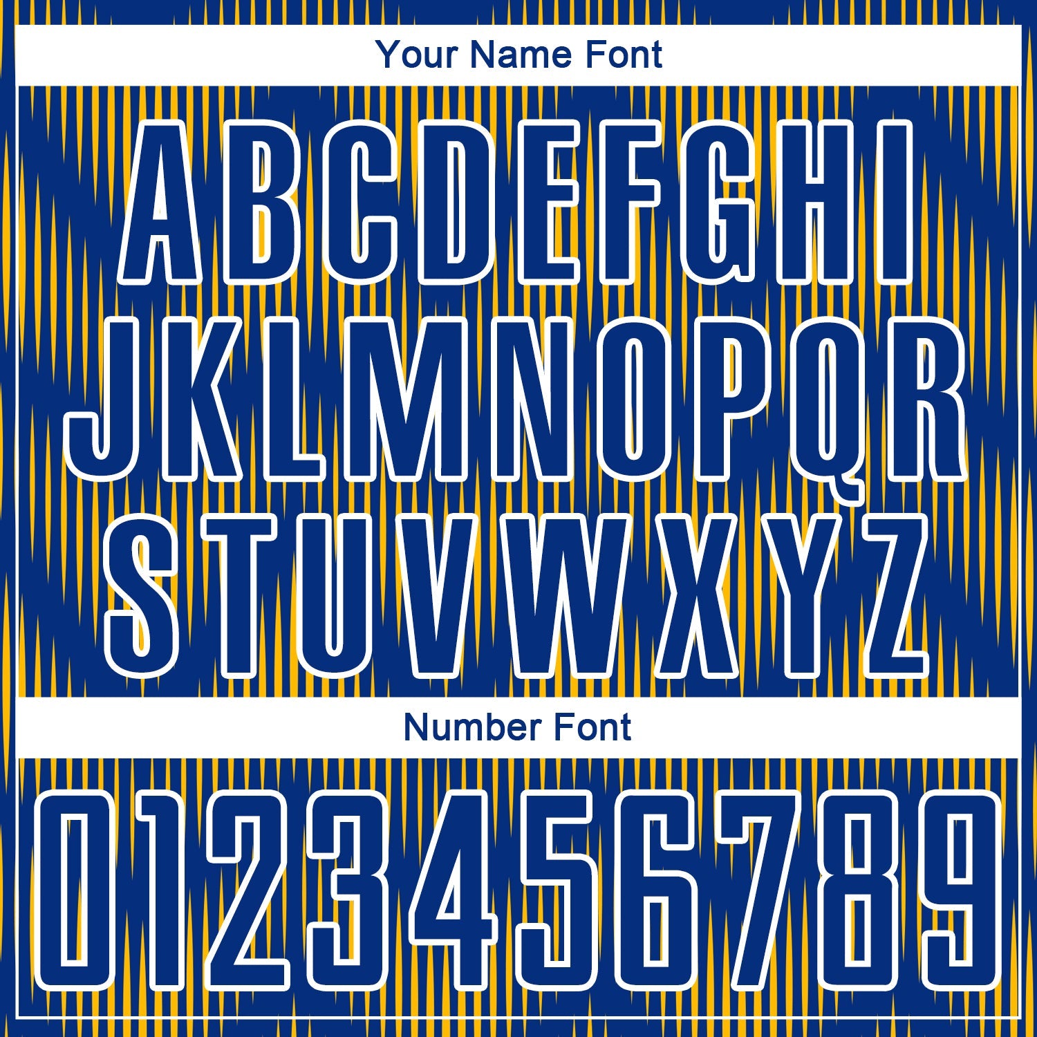 Custom Royal Gold-White Line Sublimation Soccer Uniform Jersey view 6
