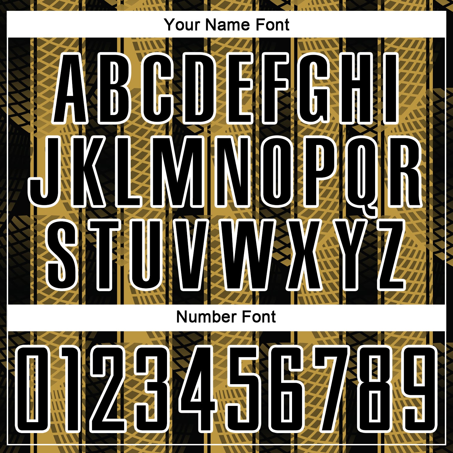 Custom Black Old Gold-White Abstract Network Sublimation Soccer Uniform Jersey view 6