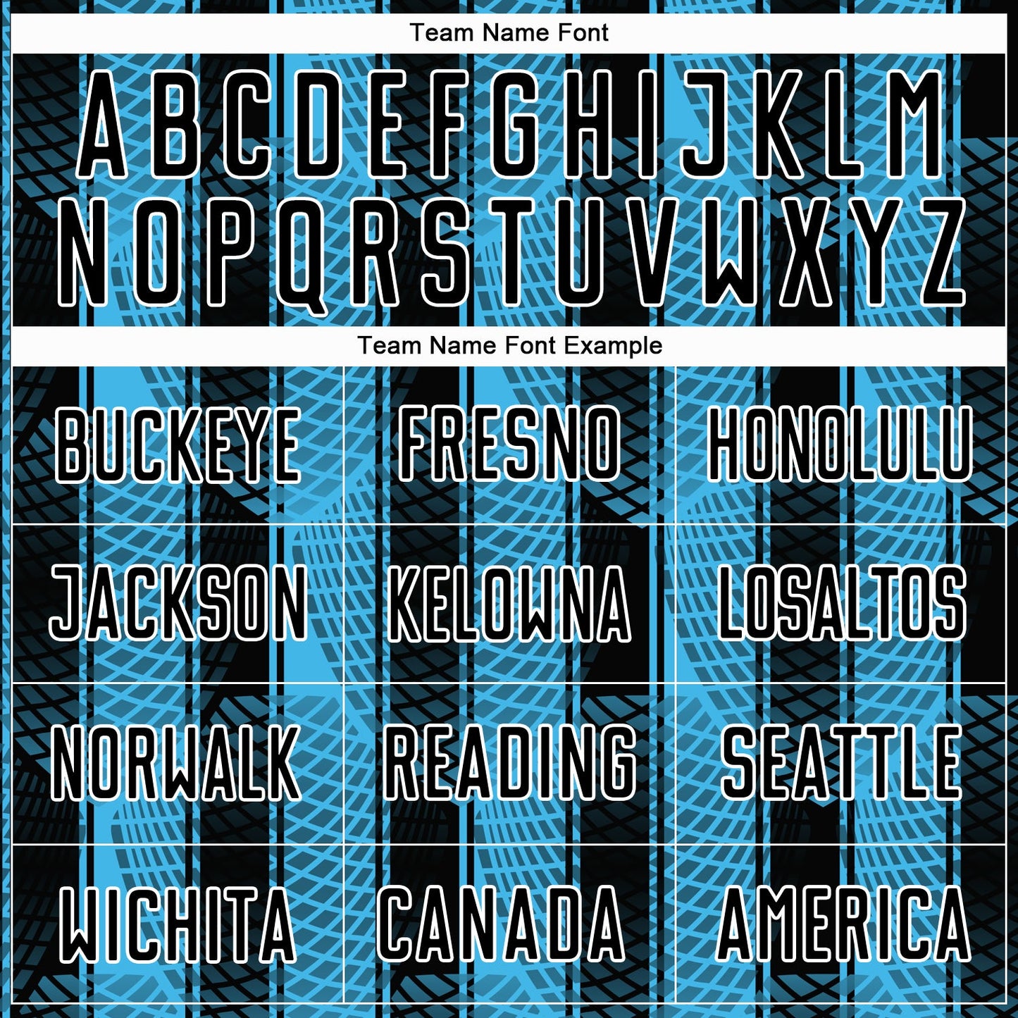 Custom Black Sky Blue-White Abstract Network Sublimation Soccer Uniform Jersey view 5