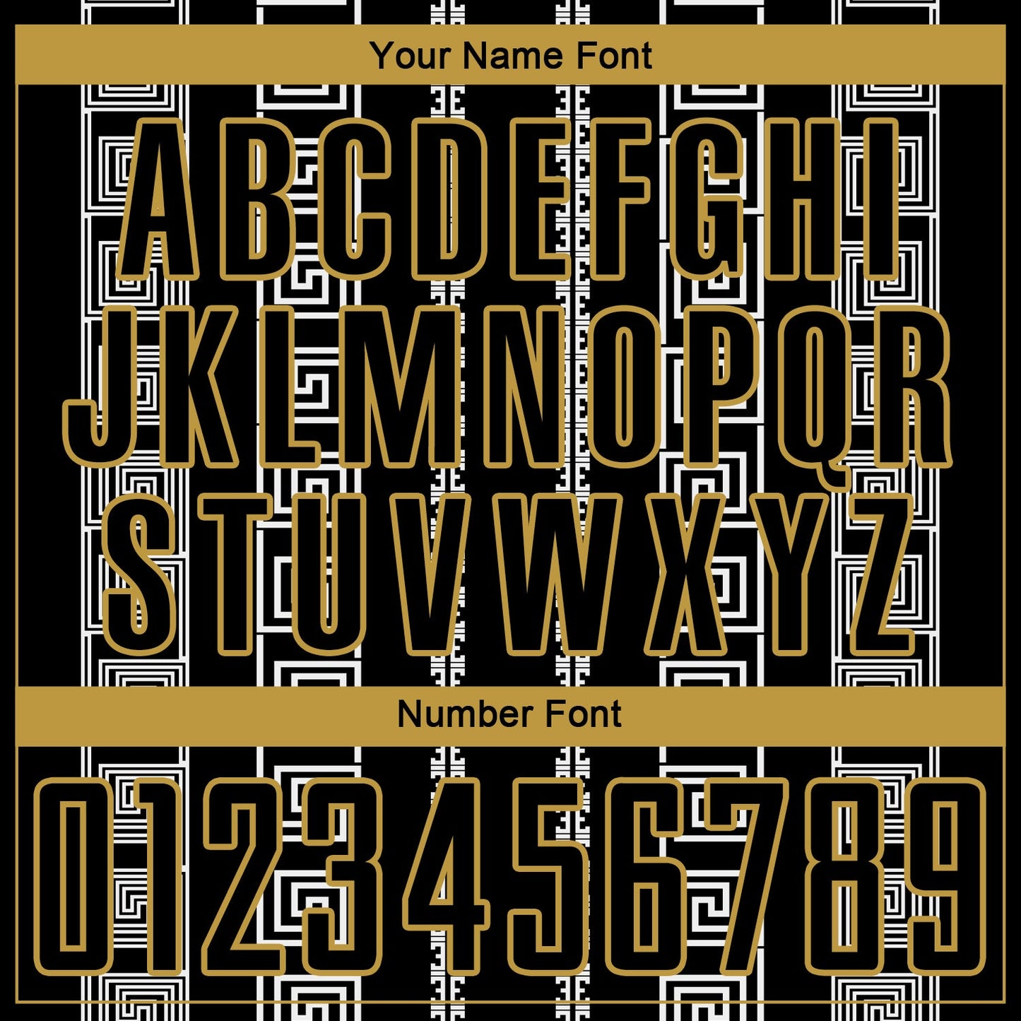 Custom Black Old Gold-White Geometric Shape Sublimation Soccer Uniform Jersey view 6