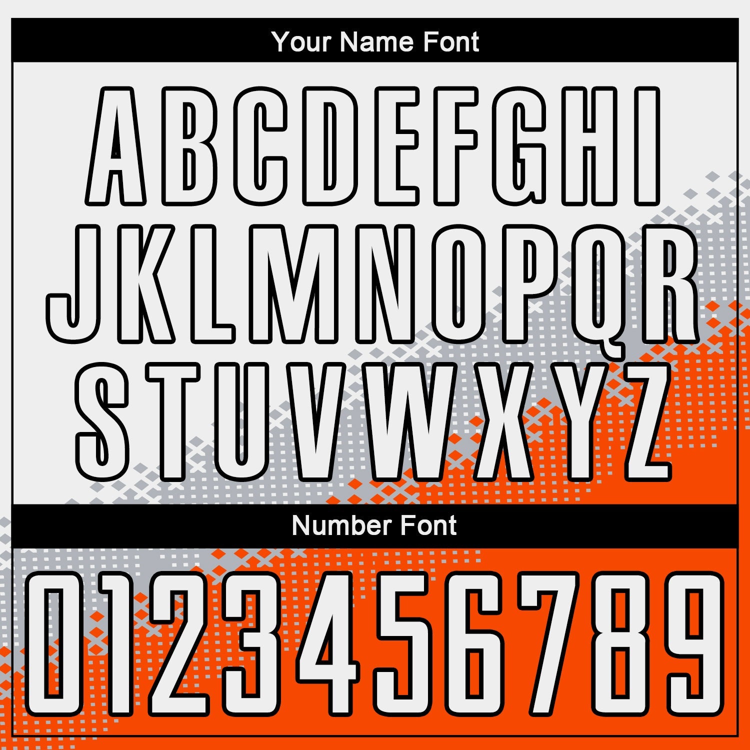 Custom White Gray Orange-Black Gradient Geometric Shape Sublimation Soccer Uniform Jersey view 6