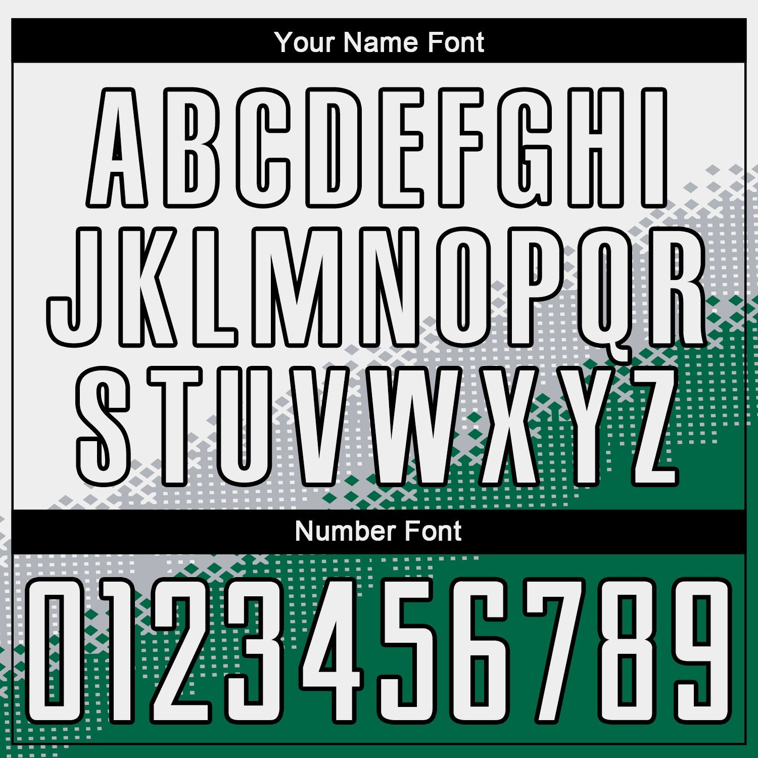 Custom White Gray Kelly Green-Black Gradient Geometric Shape Sublimation Soccer Uniform Jersey view 6