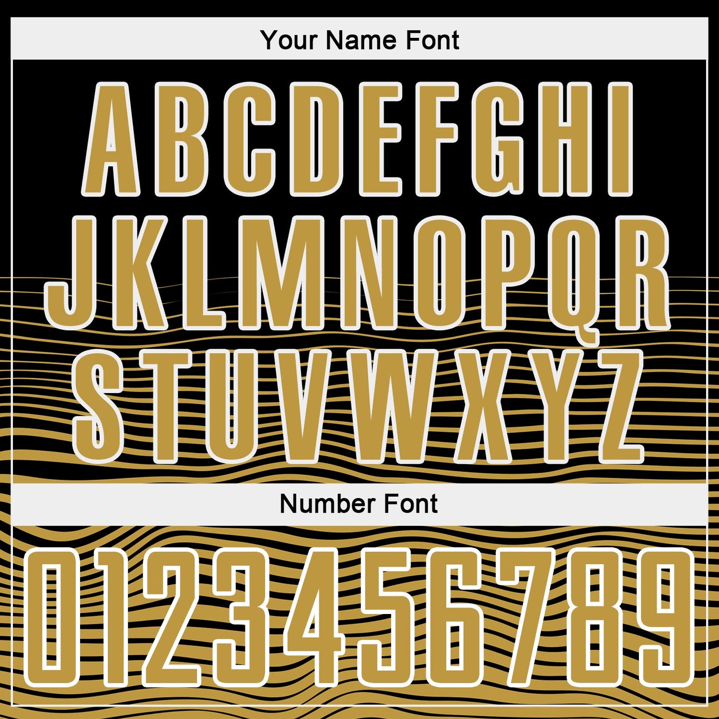 Custom Black Old Gold-White Gradient Line Sublimation Soccer Uniform Jersey view 6