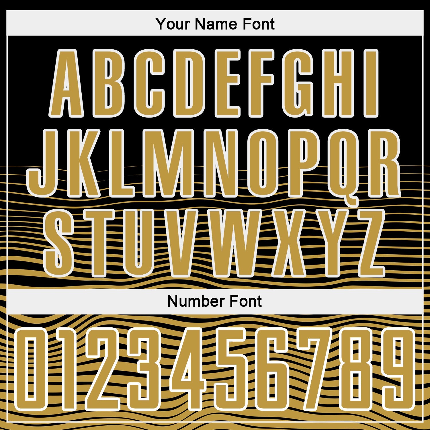 Custom Black Old Gold-White Gradient Line Sublimation Soccer Uniform Jersey view 6