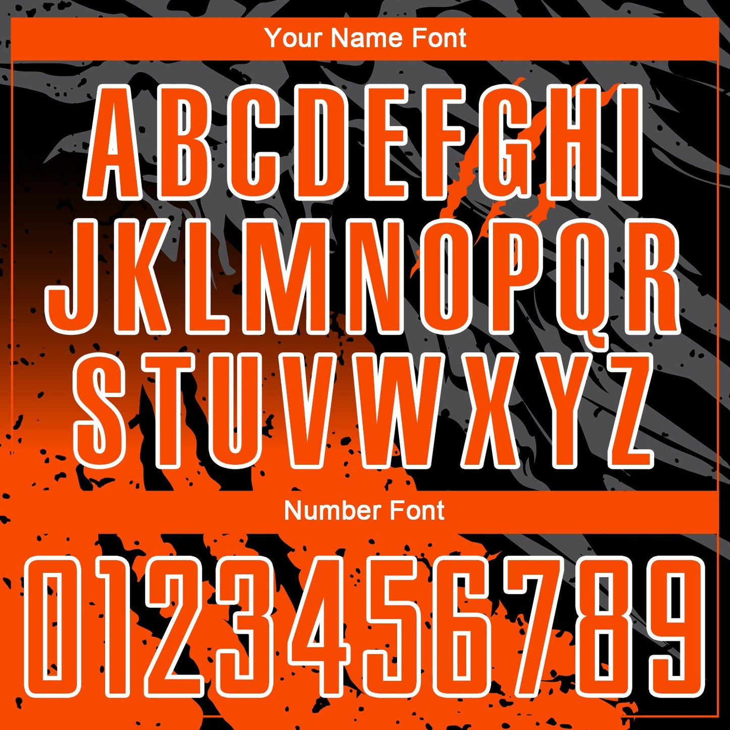 Custom Black Orange-White Gradient Scratch Splash Sublimation Soccer Uniform Jersey view 6