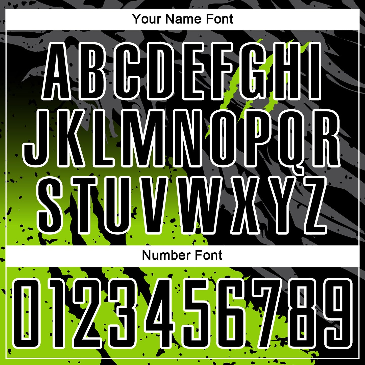 Custom Black Neon Green-White Gradient Scratch Splash Sublimation Soccer Uniform Jersey view 6