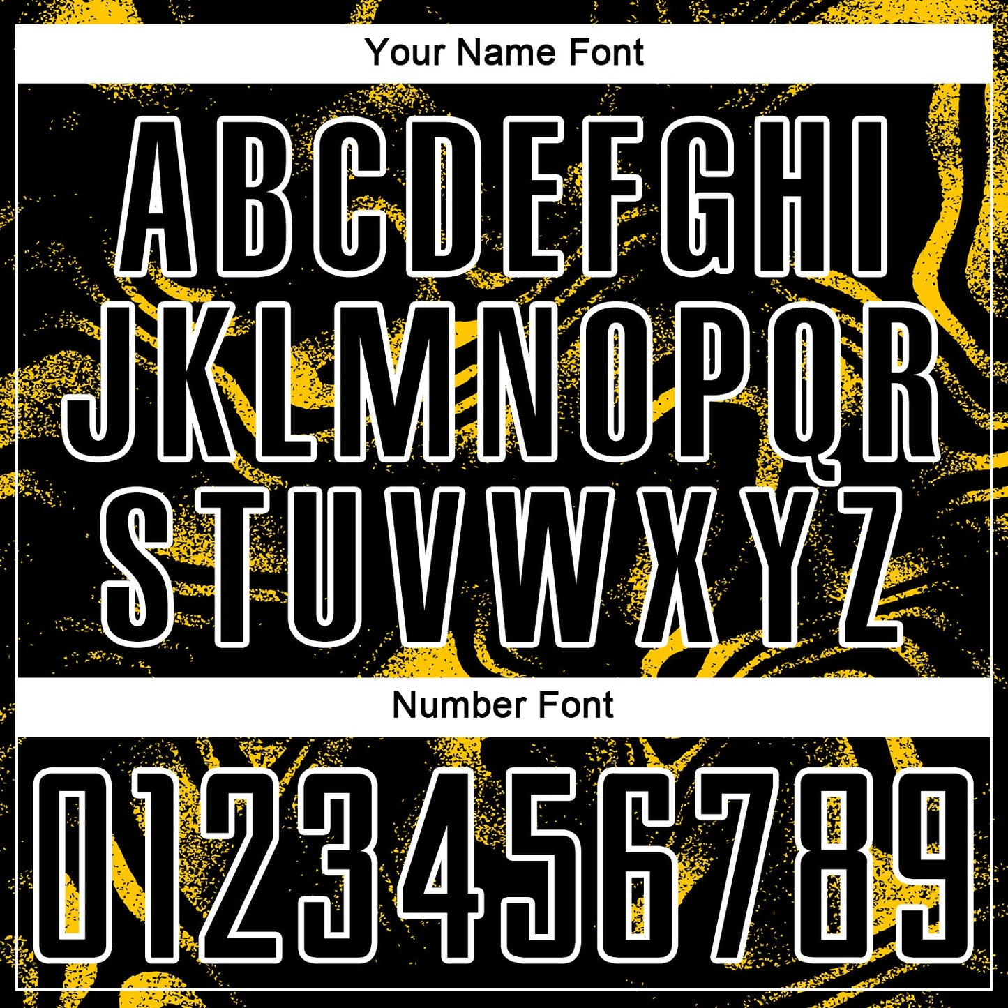 Custom Black Yellow-White Abstract Liquid Sublimation Soccer Uniform Jersey view 6