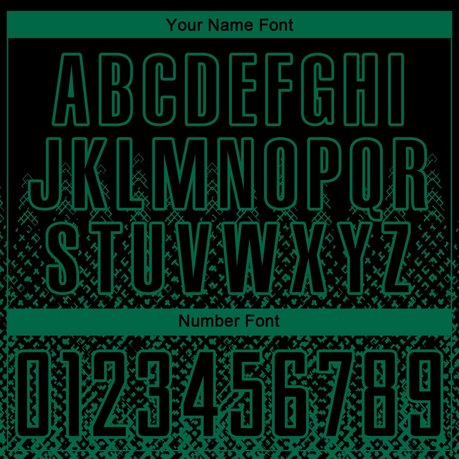 Custom Black Kelly Green Geometric Shape Sublimation Soccer Uniform Jersey view 6
